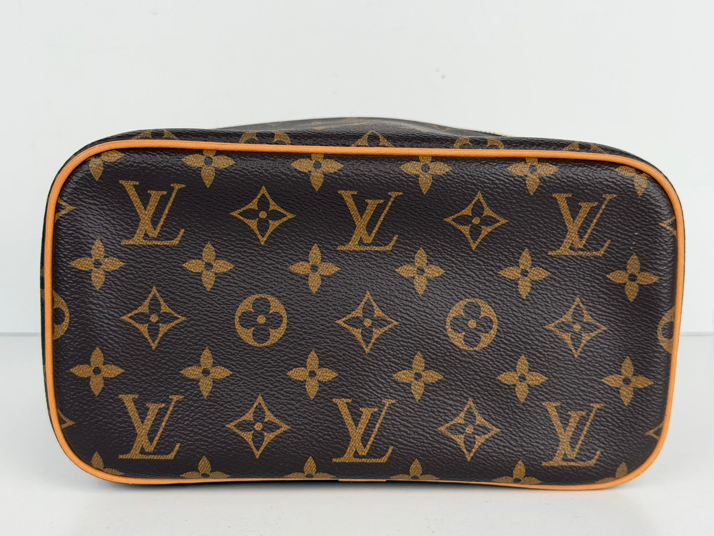 Louis Vuitton Nice BB Vanity Case Bag in Brown LV Monogram Coated Canvas NFC YS-10