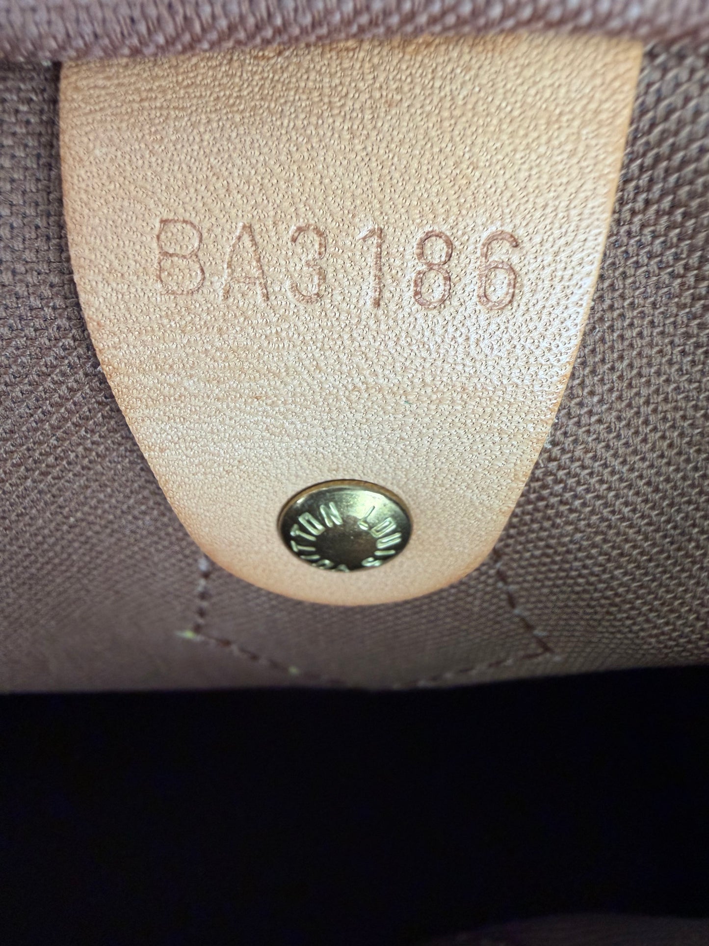 Louis Vuitton Monogram Speedy 30 Handbag in Brown LV Monogram Coated Canvas 2016 YE-8