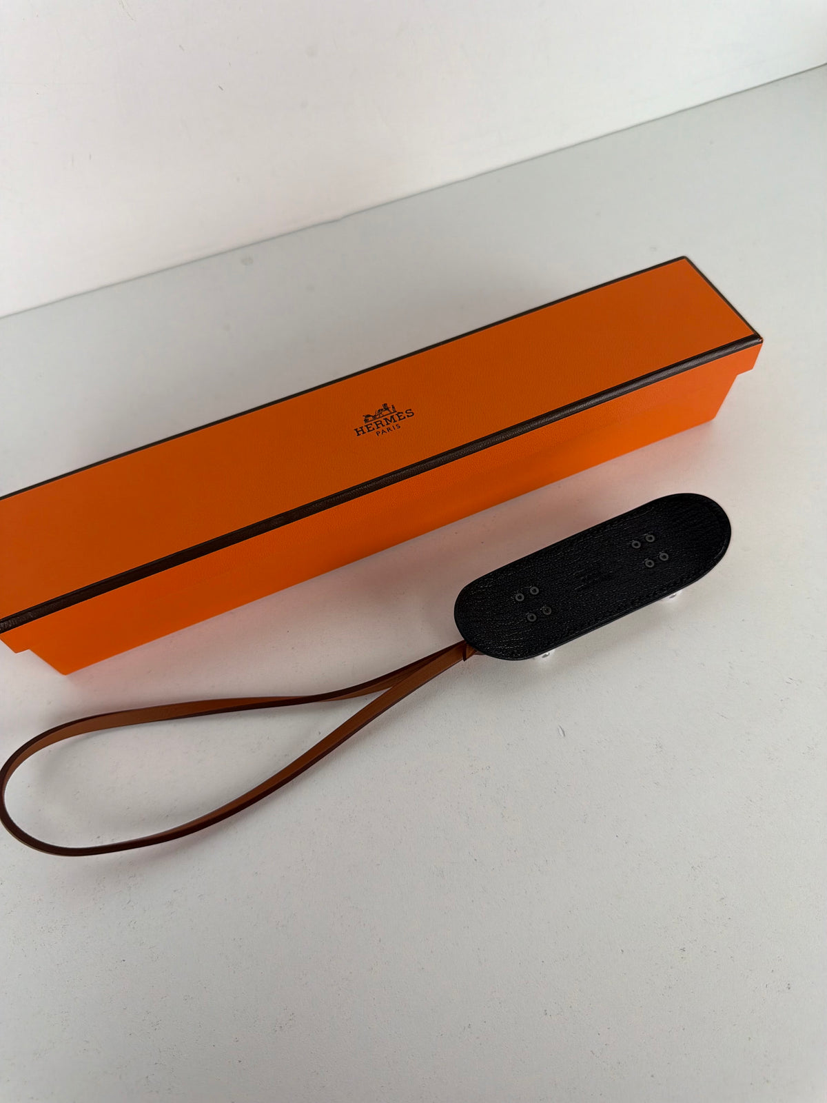 Hermes Fingerskate Charm in Goatskin Swift Calfskin K3