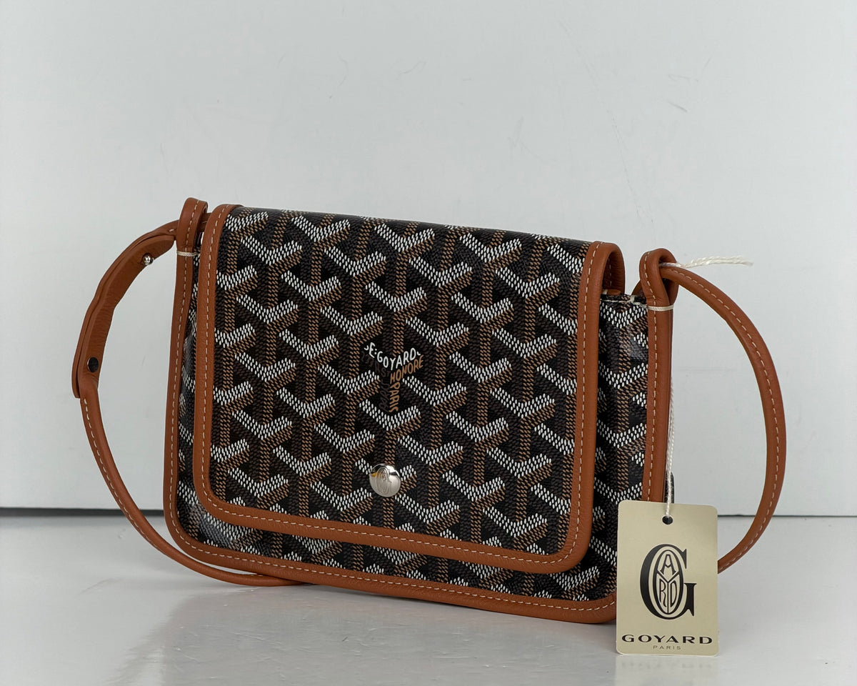 Goyard Goyardine Plumet Wallet Clutch in Brown Coated Canvas YF5
