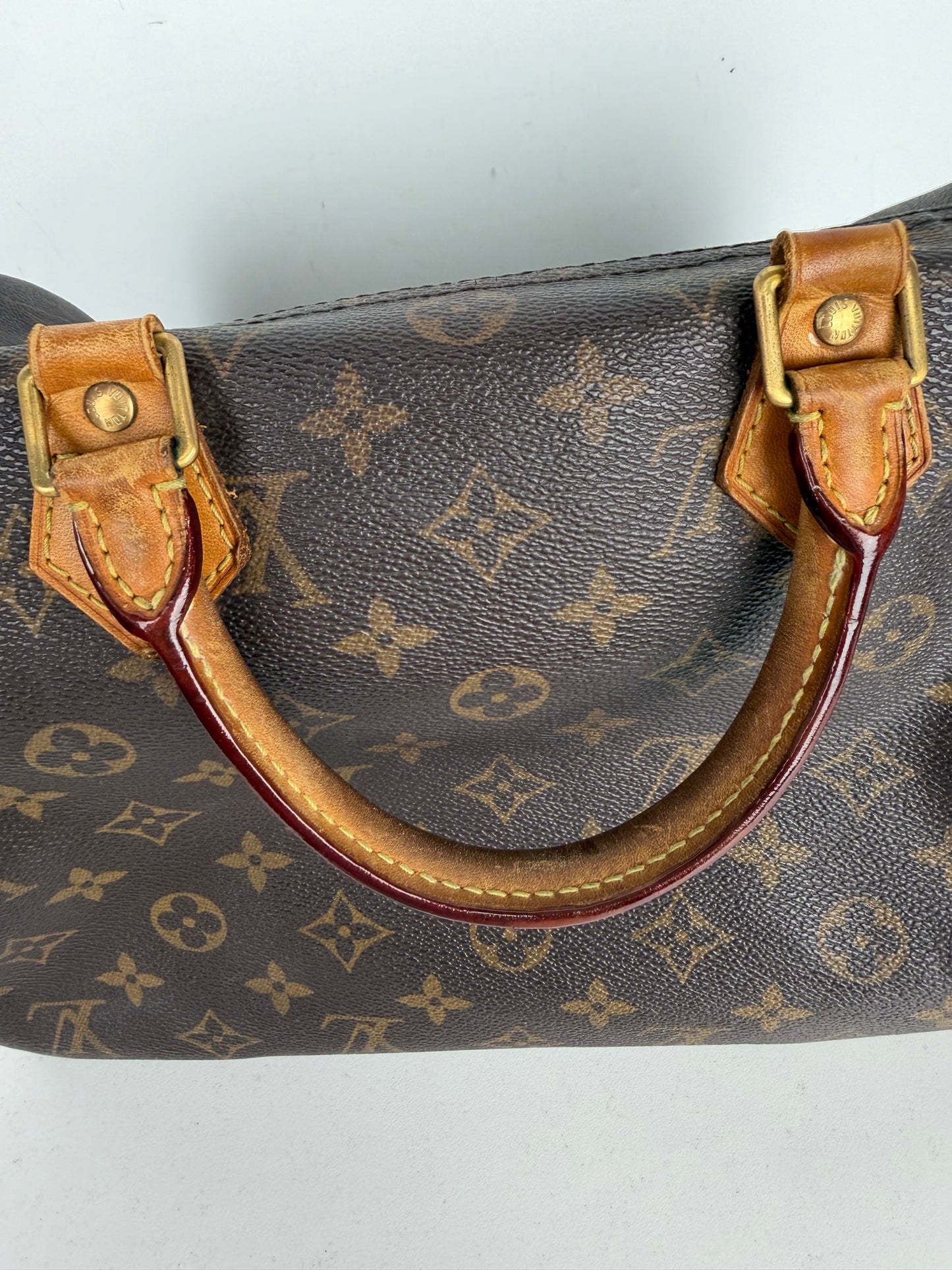 Louis Vuitton Speedy Bag 30 in Brown LV Monogram Coated Canvas 2007 YS