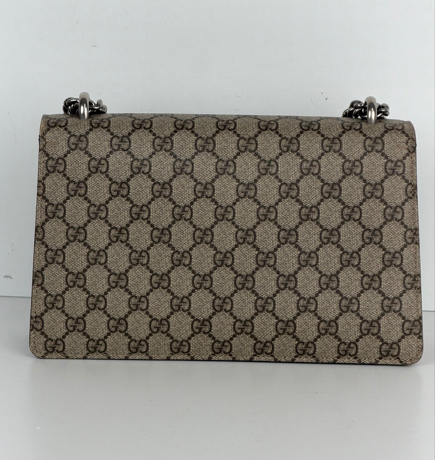 Gucci Dionysus Shoulder Bag Medium in Brown GG Supreme Coated Canvas YS-09