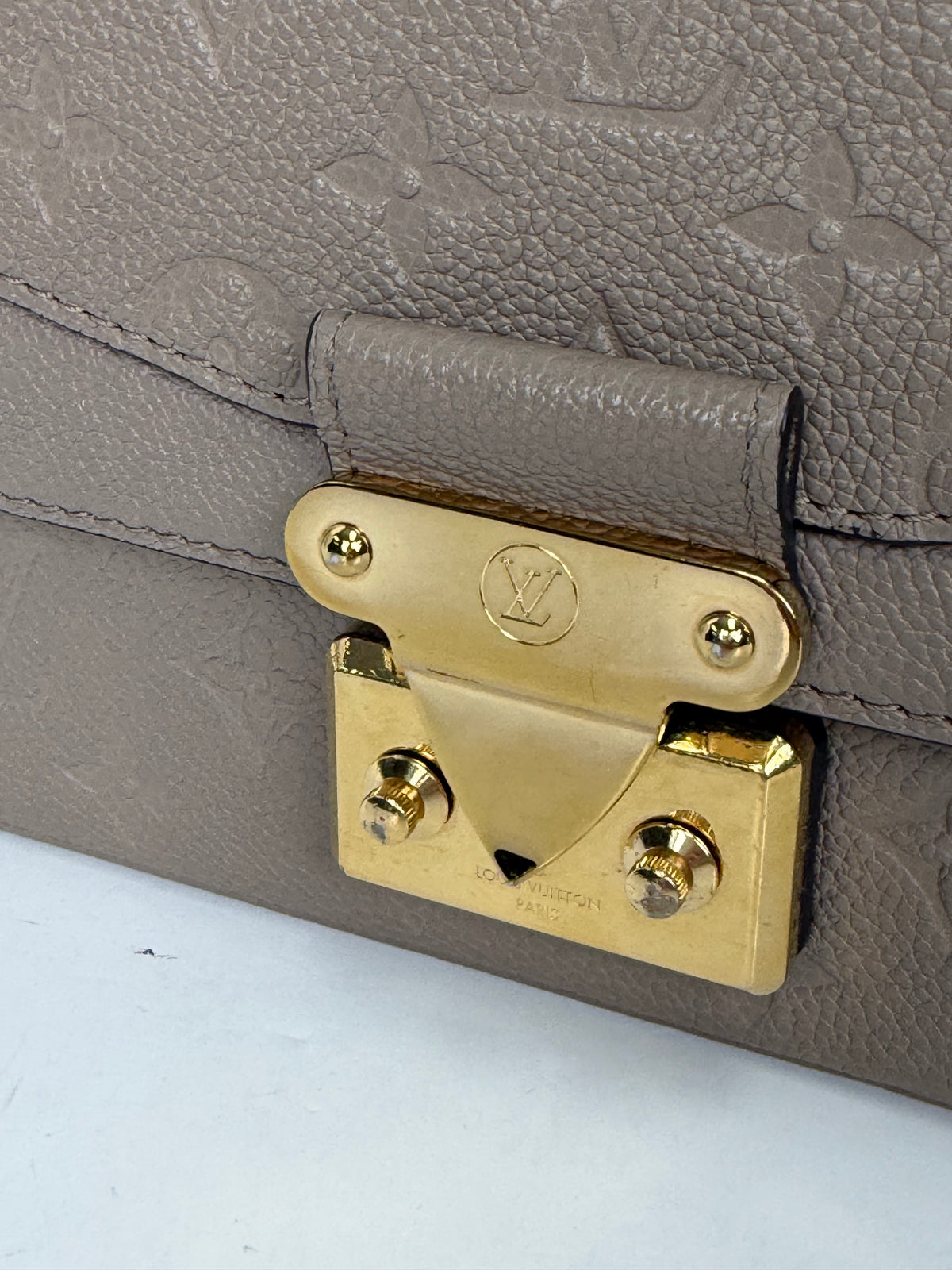 Louis Vuitton Marceau Bag in Beige LV Monogram Empreinte Leather NFC YD-6