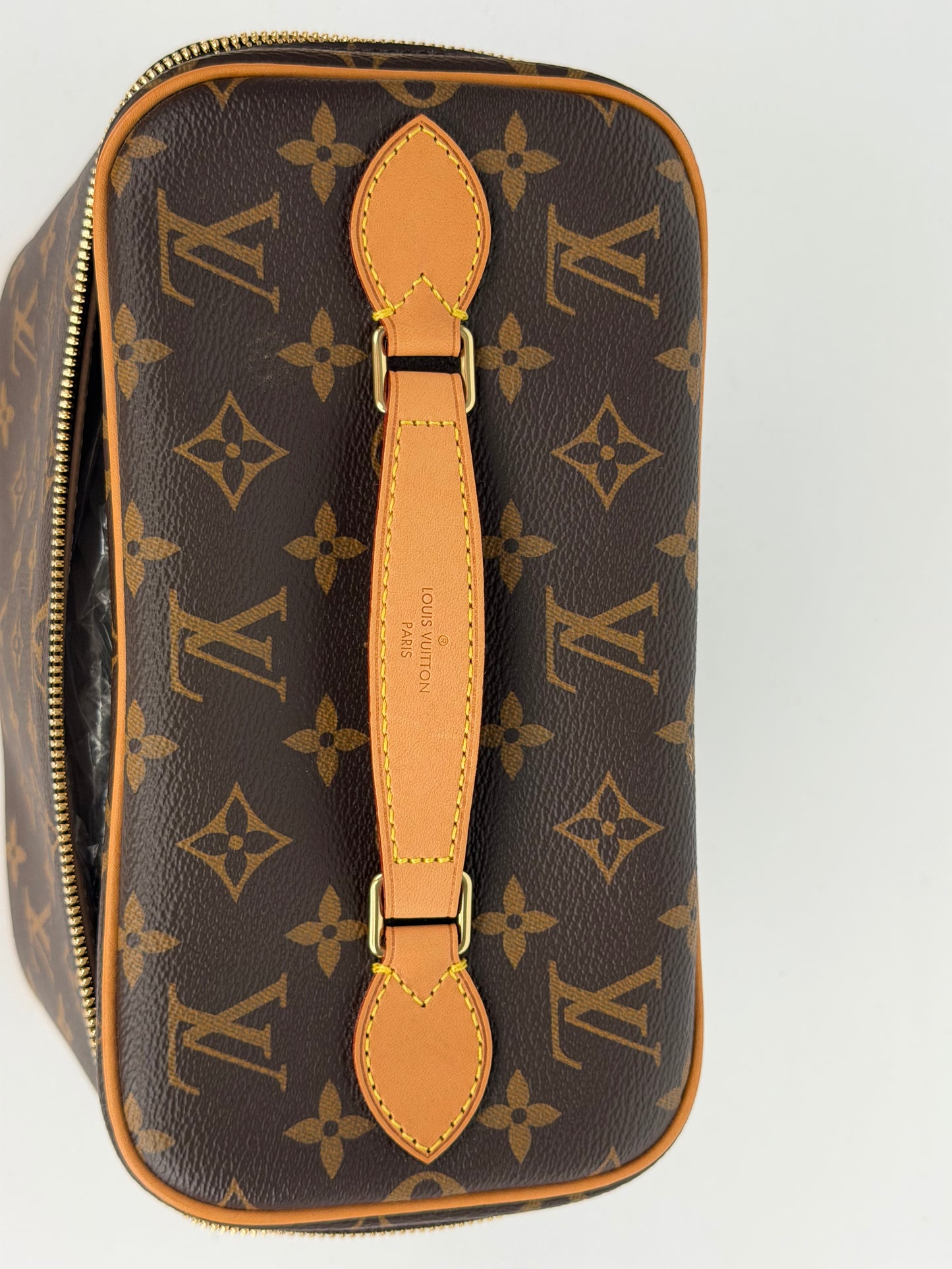 Louis Vuitton Nice BB Vanity Case Bag in Brown LV Monogram Coated Canvas NFC YS-10
