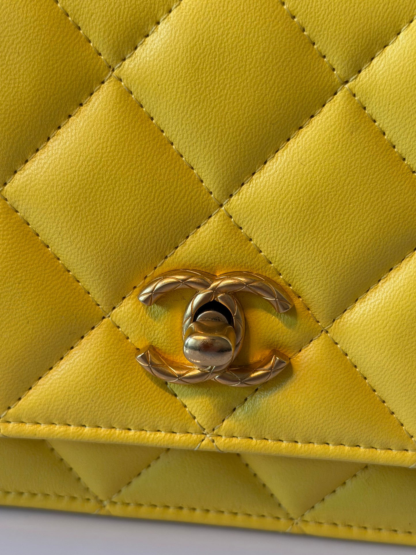 Chanel 2024 Quilted Lambskin Wallet on Chain