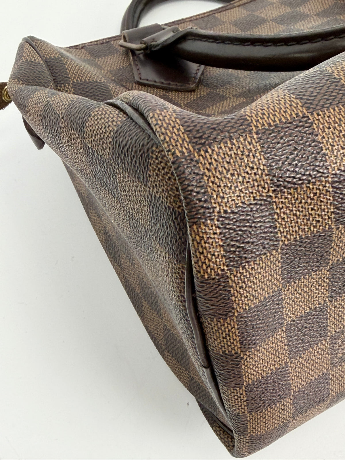 Louis Vuitton Soft Speedy 25 Handbag in Damier Ebene Coated Canvas 2008 YS-07
