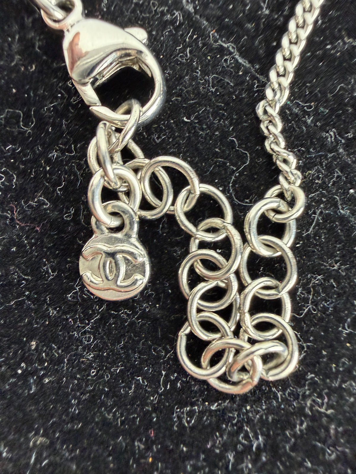 Chanel Strass CC Pendant Necklace witn Sparkling Crystals CC K1