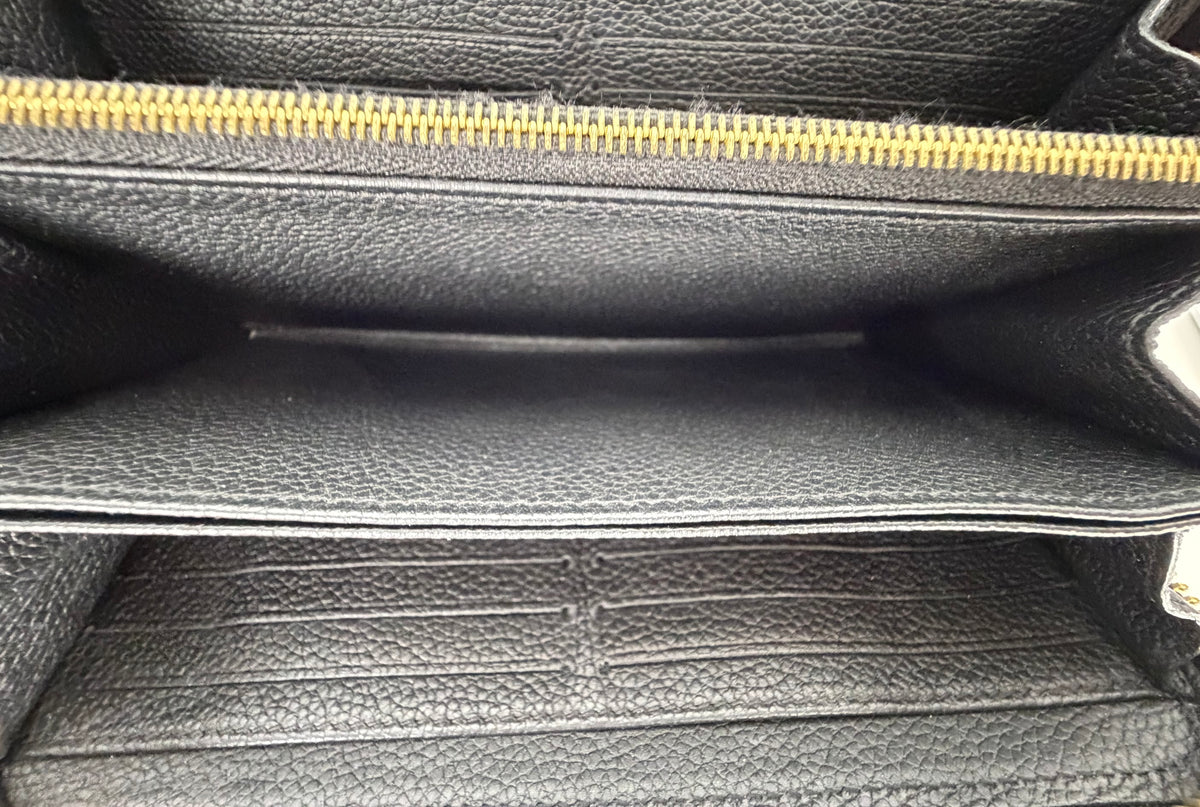 Louis Vuitton Zippy Bicolor Monogram Wallet in Embossed Empreinte Leather NFC K3