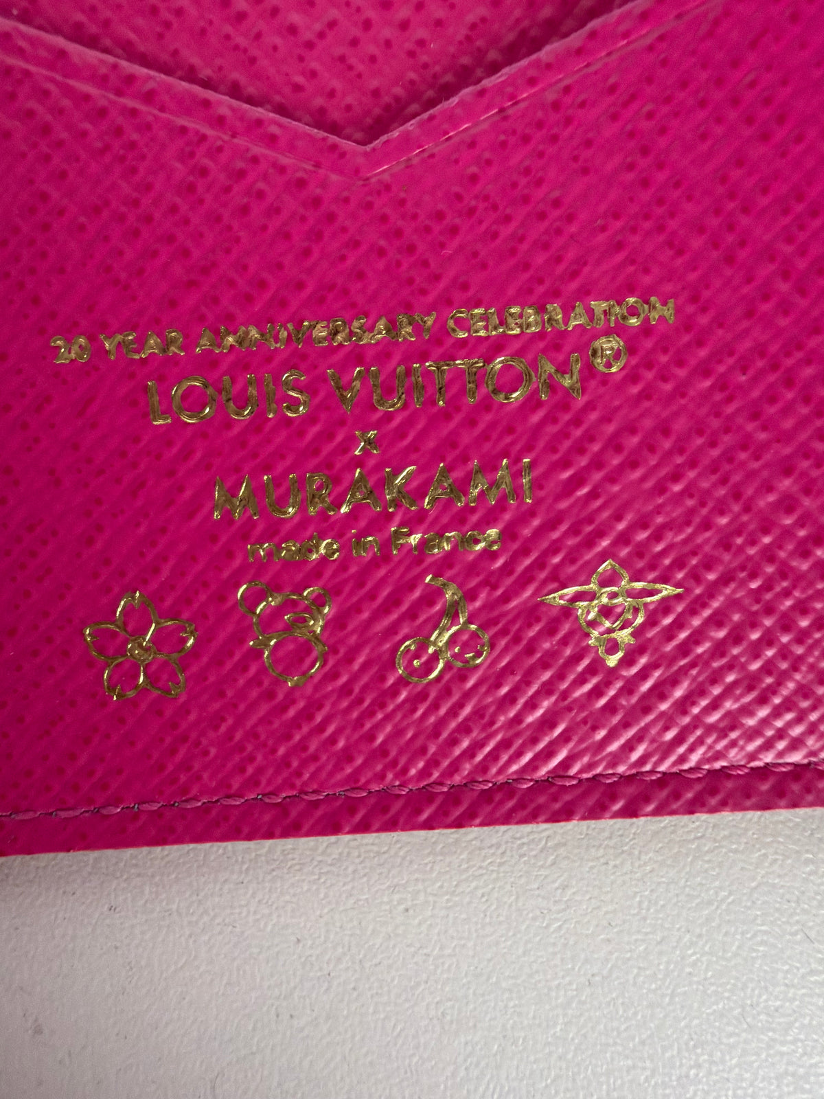 Louis Vuitton x Takashi Murakami Monogram Multicolor Passport Cover in Coated Canvas NFC K3