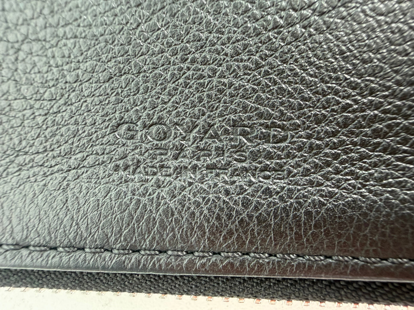 Goyard Sainte-Marie MM Fold Over Clutch Bag in Black Goyardine Coated Canvas YK-2