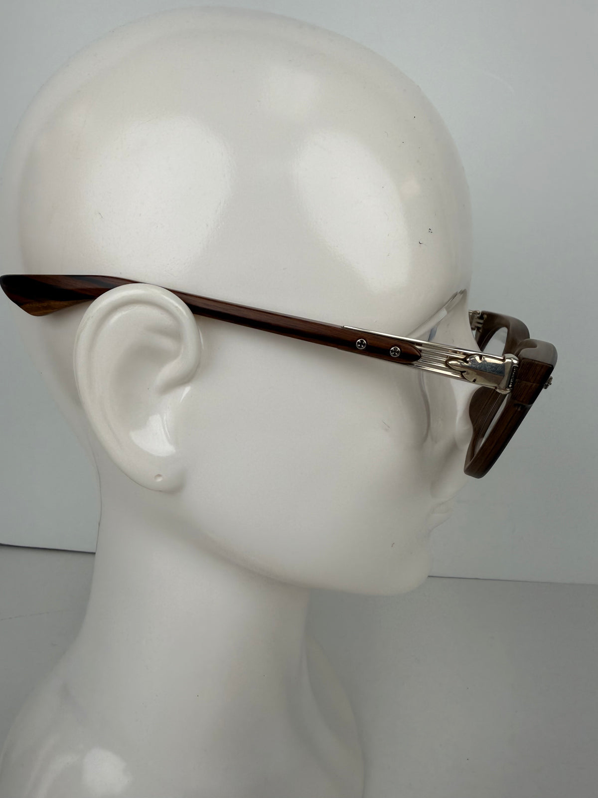 Chrome Hearts BAGGINS Wayfarer Eyeglasses in Brown Wood Grain YK1