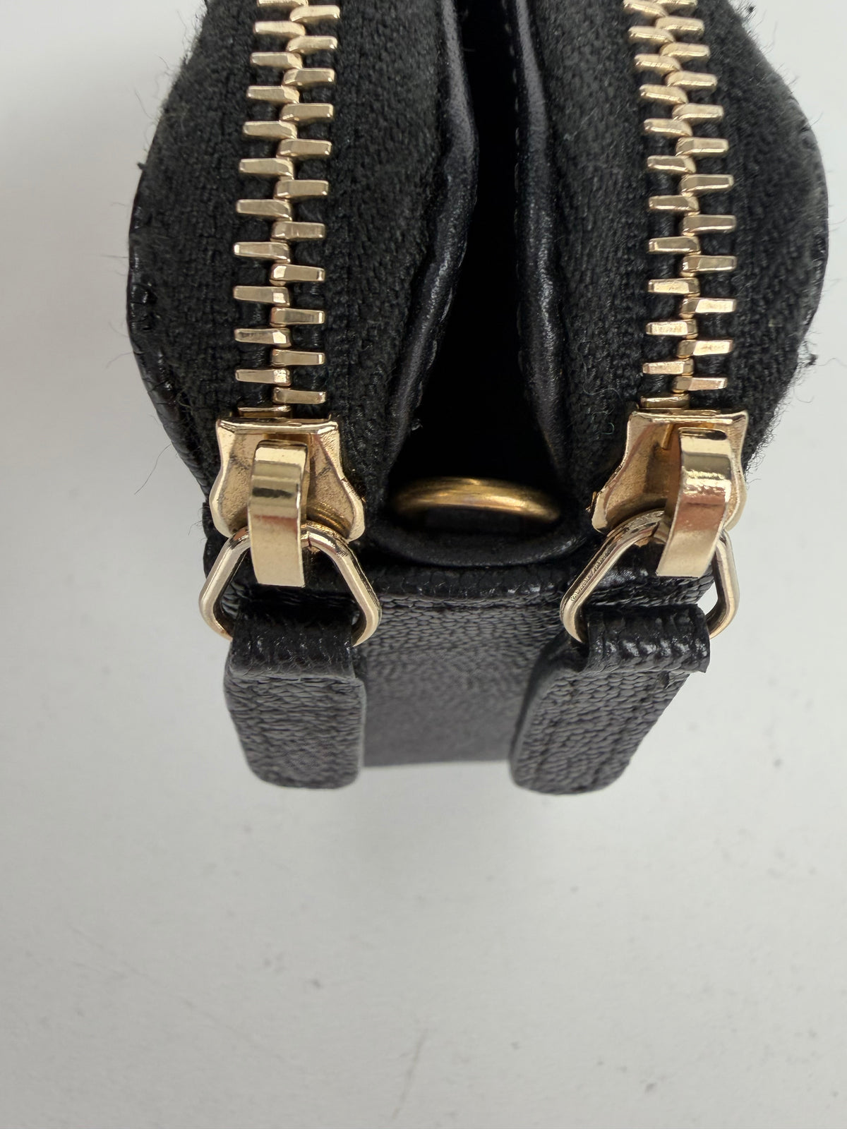 Chanel Boy Double Zip Chain Clutch Bag in Quilted Black Caviar Leather 2019 E-1