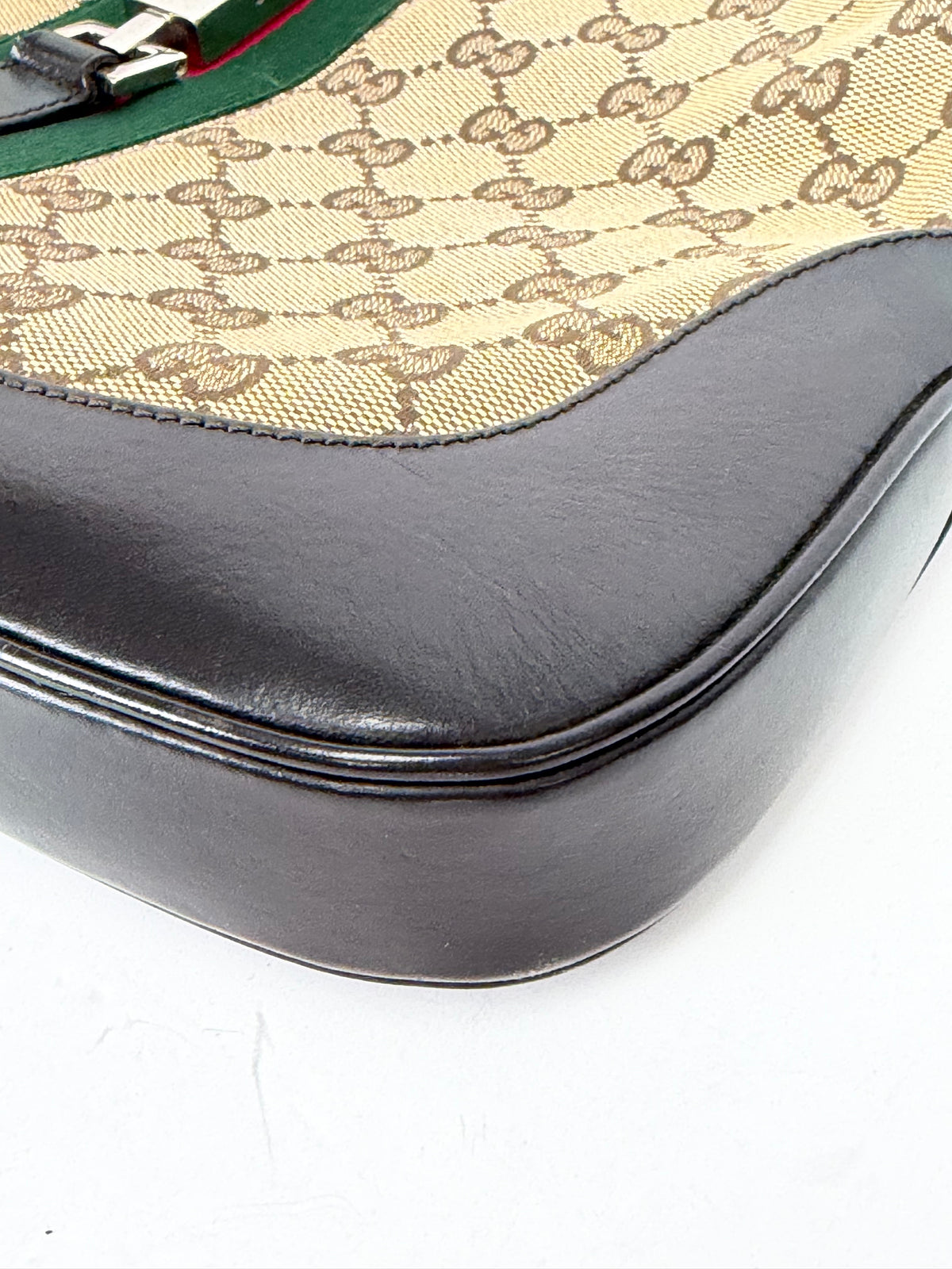 Gucci Jackie Shoulder Bag Vintage in Brown GG Canvas YU-3