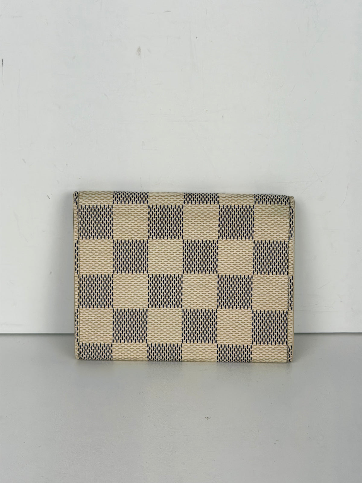 Louis Vuitton Card Holder White and blue Damier Azur Coated Canvas 2007 K-1