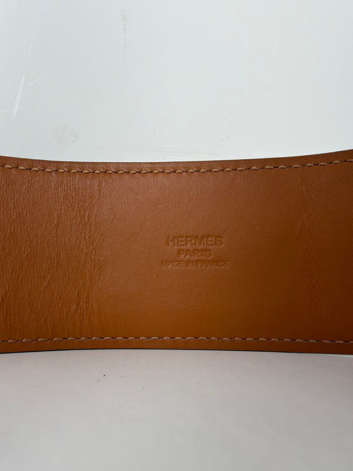 Hermes Collier de Chien 50 belt in Black Calfskin Leather Y