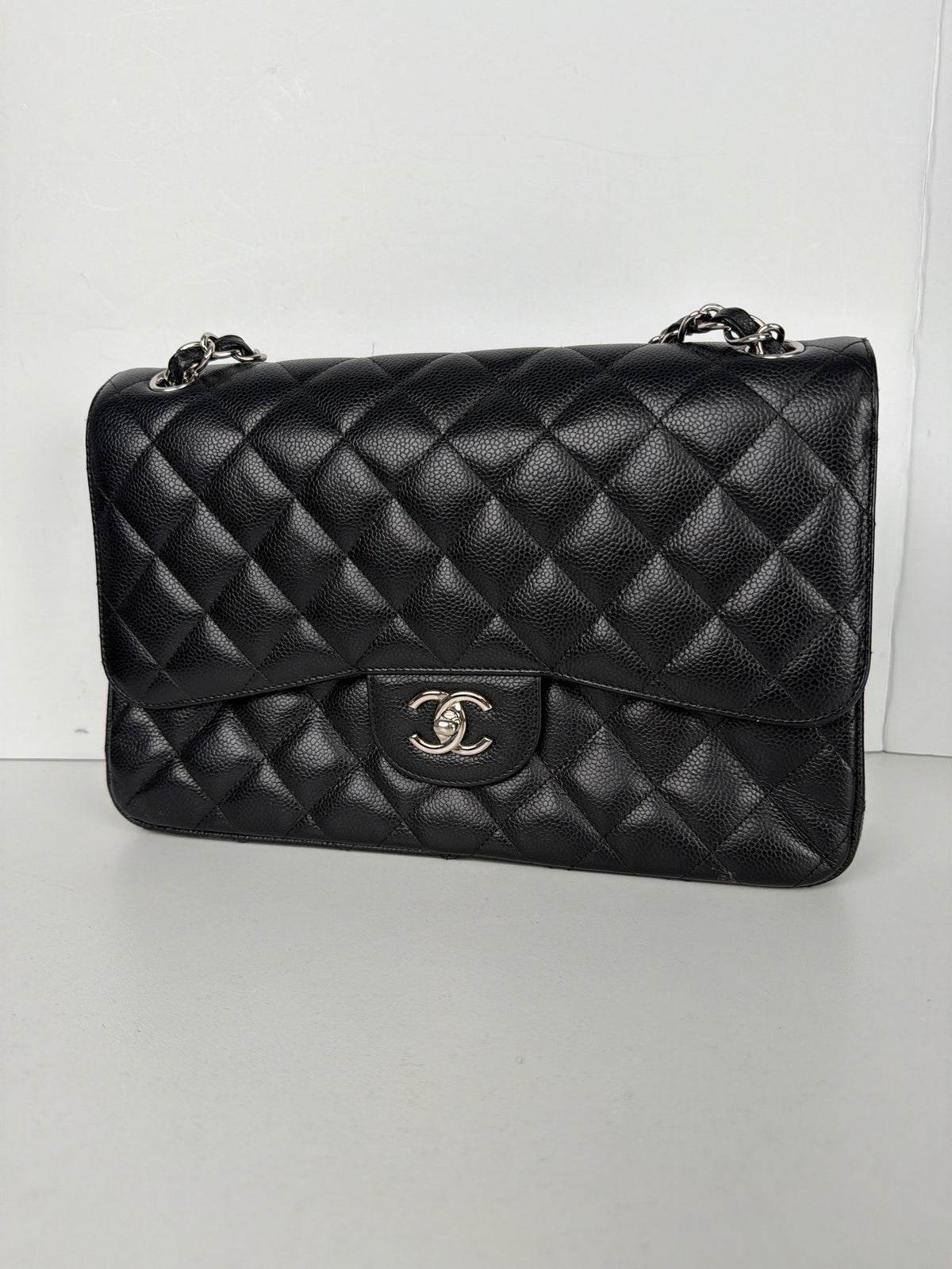 Chanel Timeless Classic Jumbo Black Caviar Leather 2016-2017