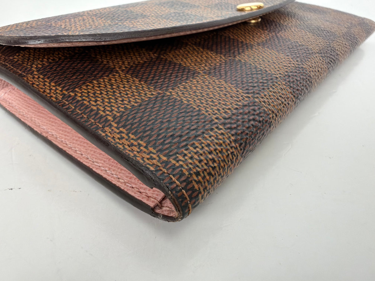 Louis Vuitton Wallet in Damier Ebene Coated Canvas Y