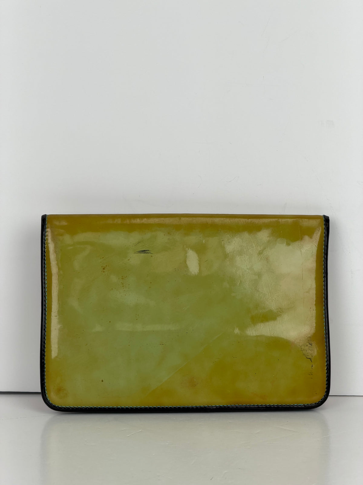 Chanel Striped Clutch in Multi-Color Patent Leather 2000-2002 YS24