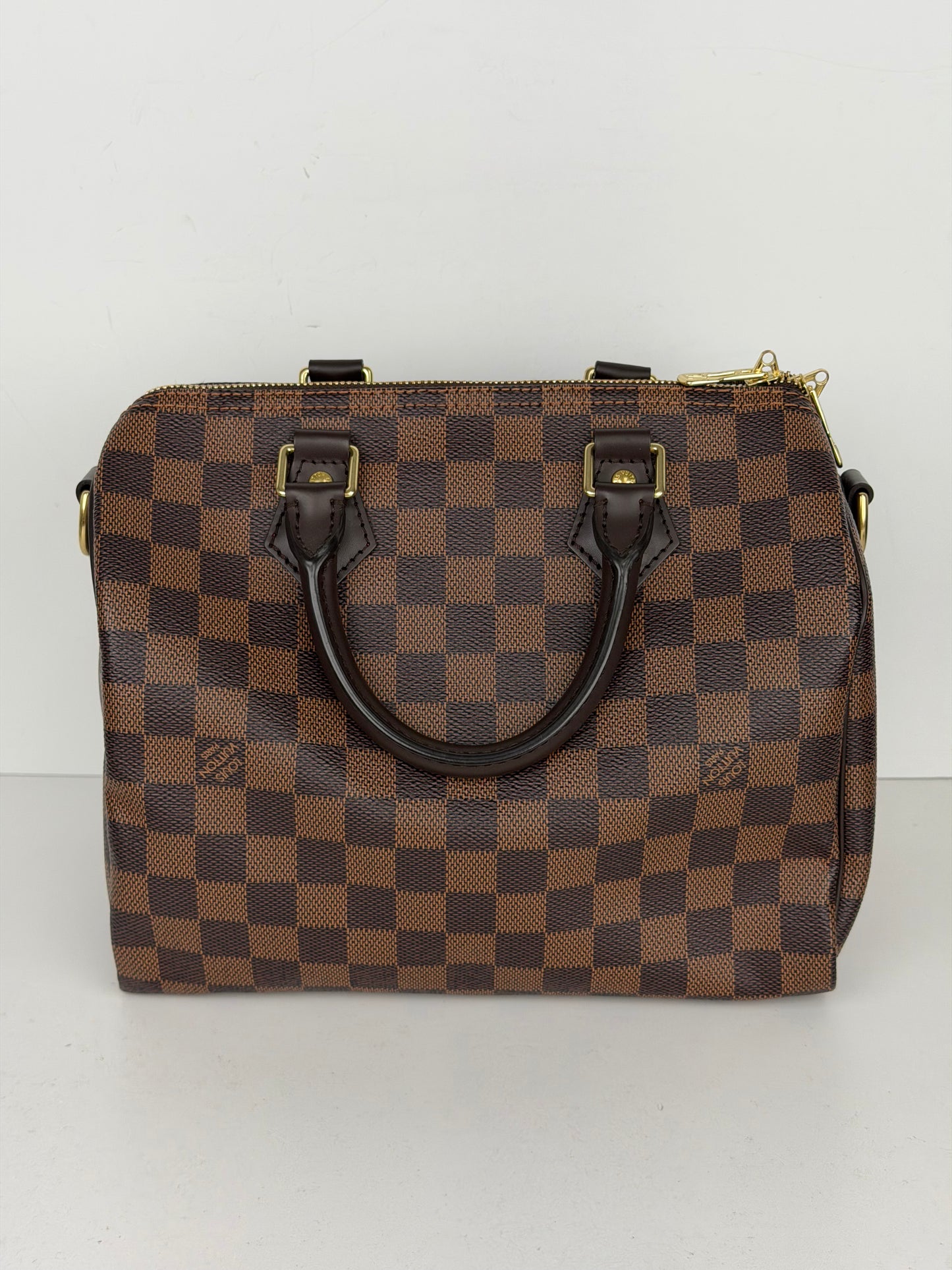 Louis Vuitton Speedy Bandouliere 25 Bag in Damier Ebene Coated Canvas NFC YD-5
