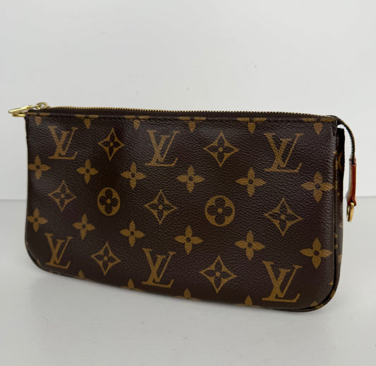 Louis Vuitton Pochette Accessoires Bag NM in Brown LV Monogram Coated Canvas NFC YS-13