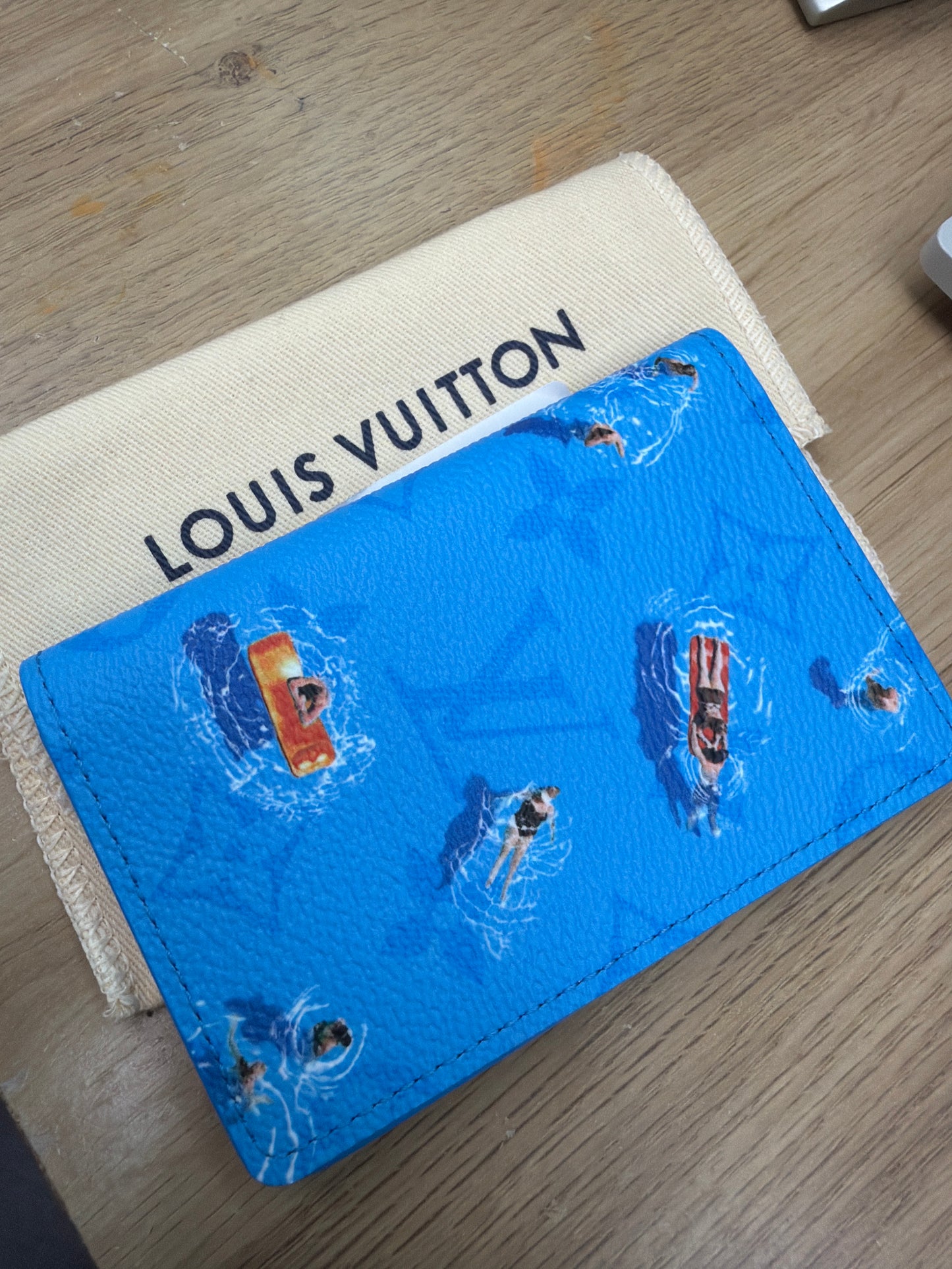 Louis Vuitton Painted Card Holder – Blue