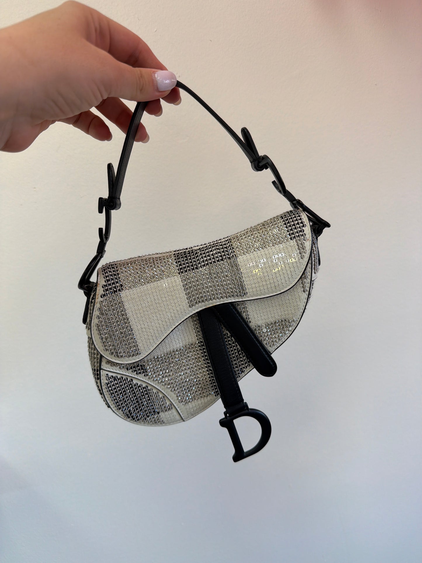 Christian Dior embellished saddle, mini