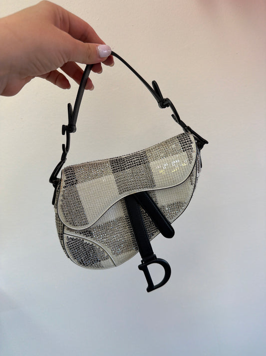Christian Dior embellished saddle, mini