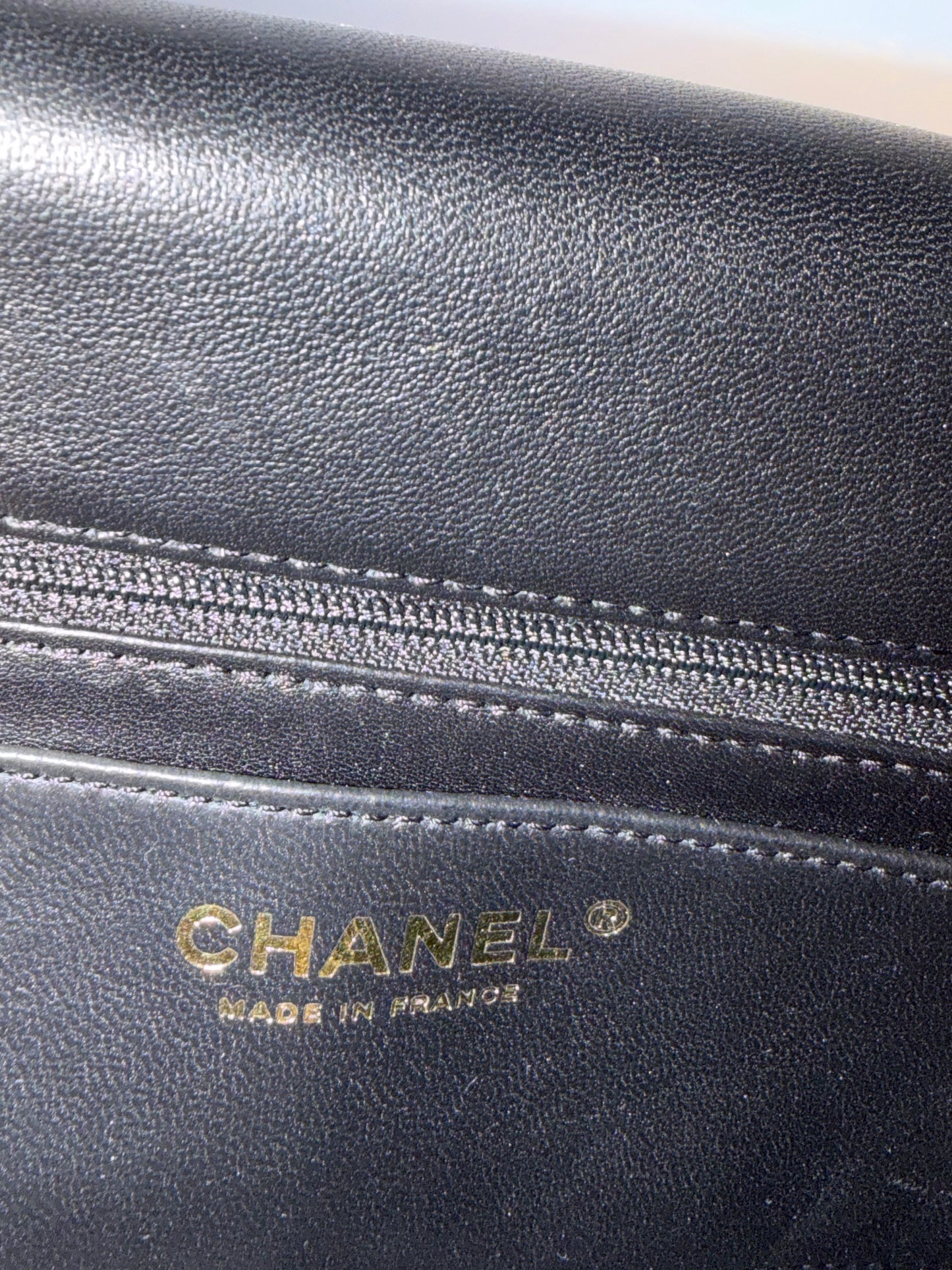 CHANEL Black/White Quilted Tweed River Of Pearls Mini Flap Bag