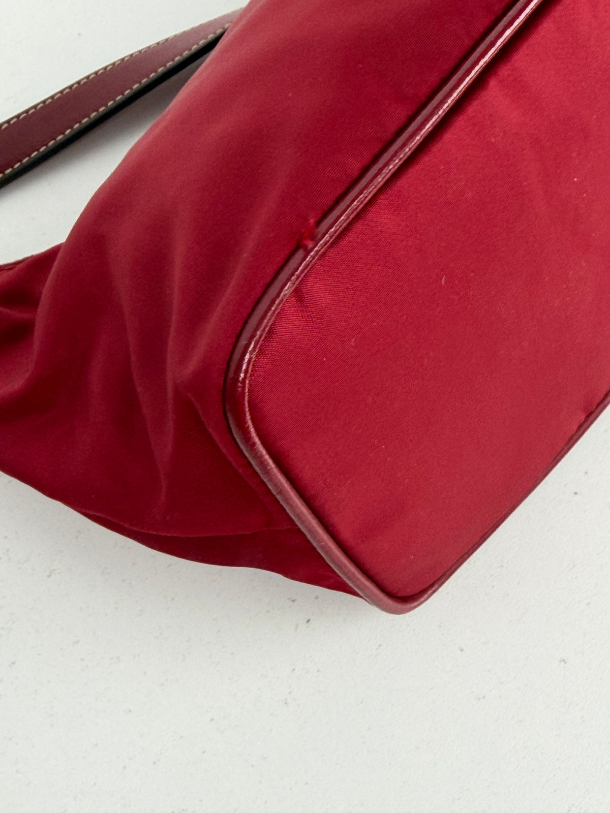 Prada Tessuto Mini Nylon Hobo Shoulder Bag