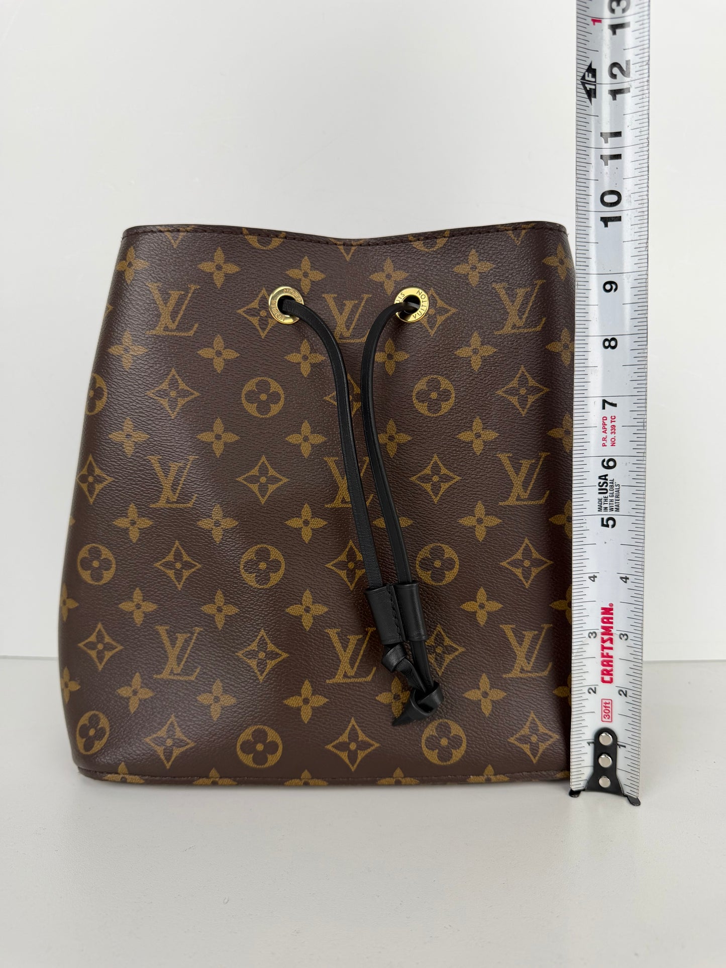 Louis Vuitton NeoNoe Bag MM in Brown LV Monogram Coated Canvas NFC B-6