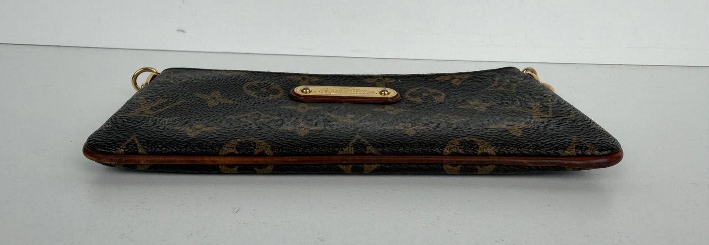 Louis Vuitton Monogram Pochette Milla Bag MM in Brown LV Monogram Canvas 2011 S-10