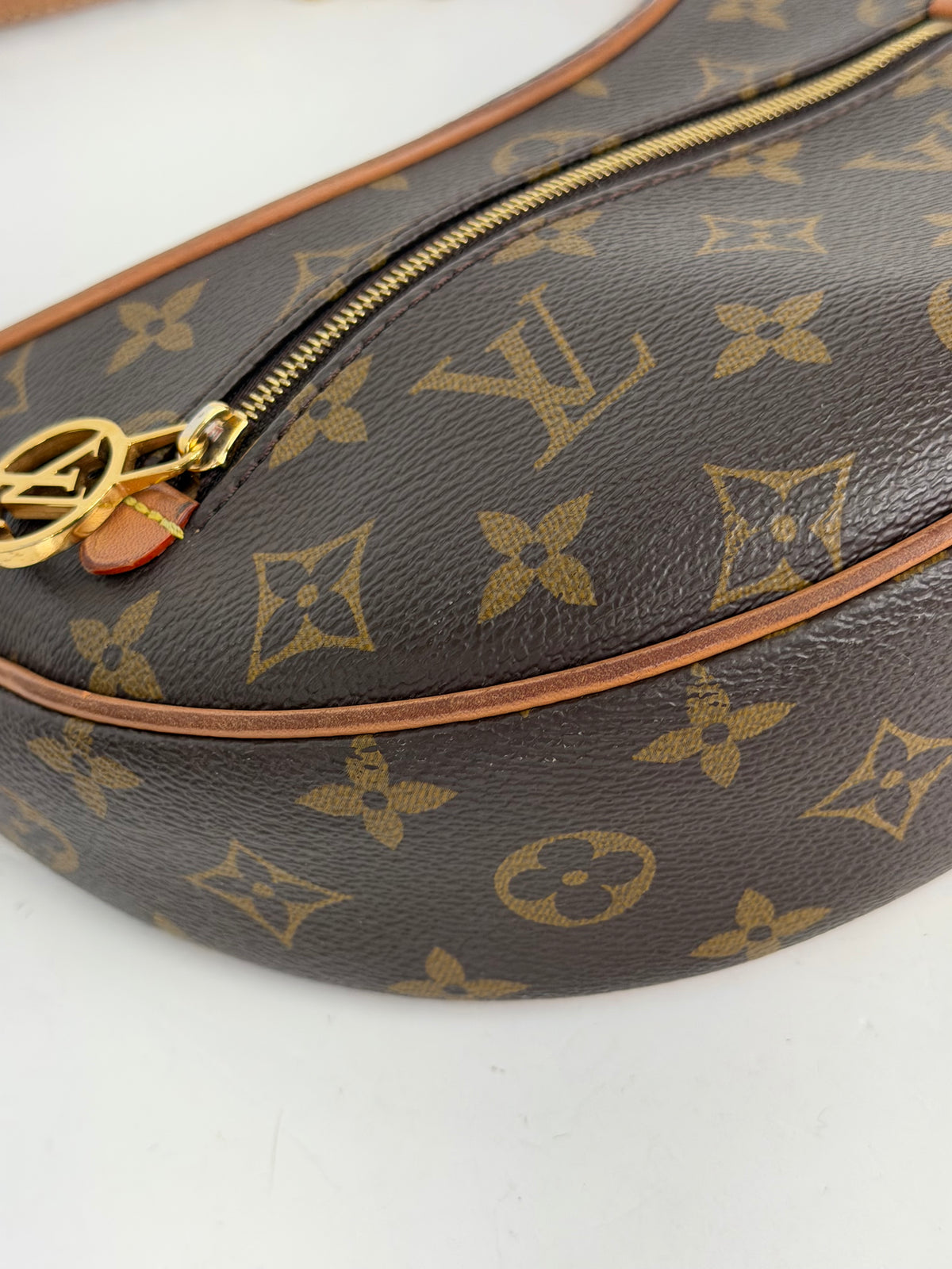 Louis Vuitton Loop Shoulder Bag in Brown LV Monogram Coated Canvas NFC YC2