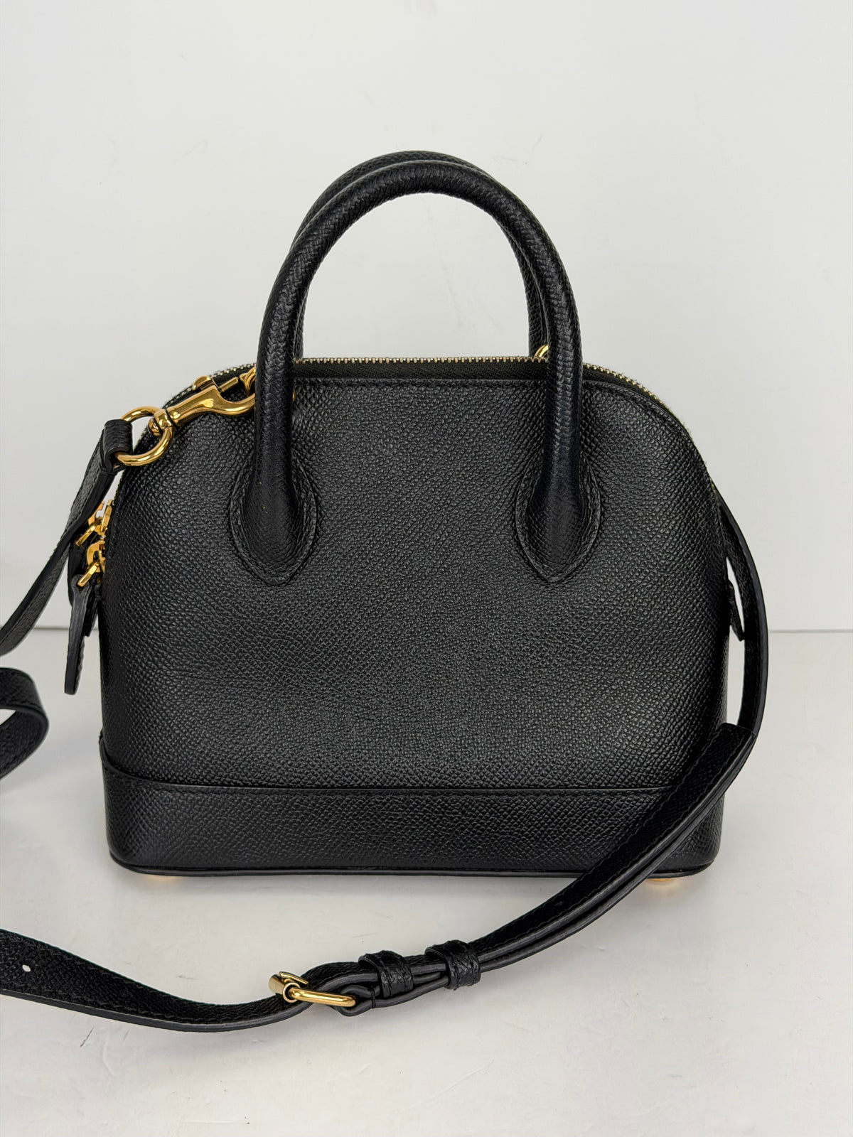 Balenciaga XXS Ville Crossbody Bag in Black Grained Calfskin YS11