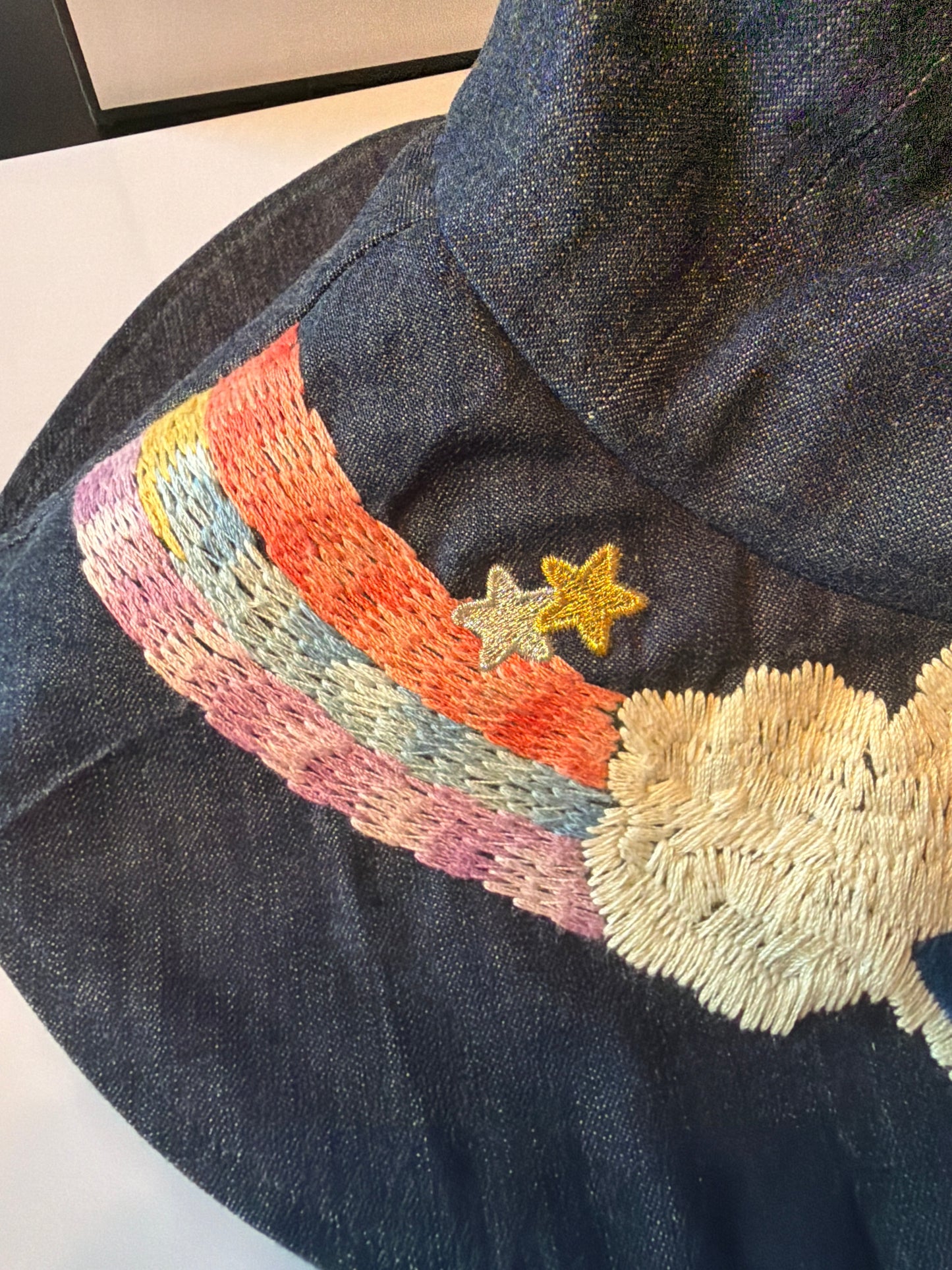 Chanel Denim Night Flight Embroidery Hat Size M