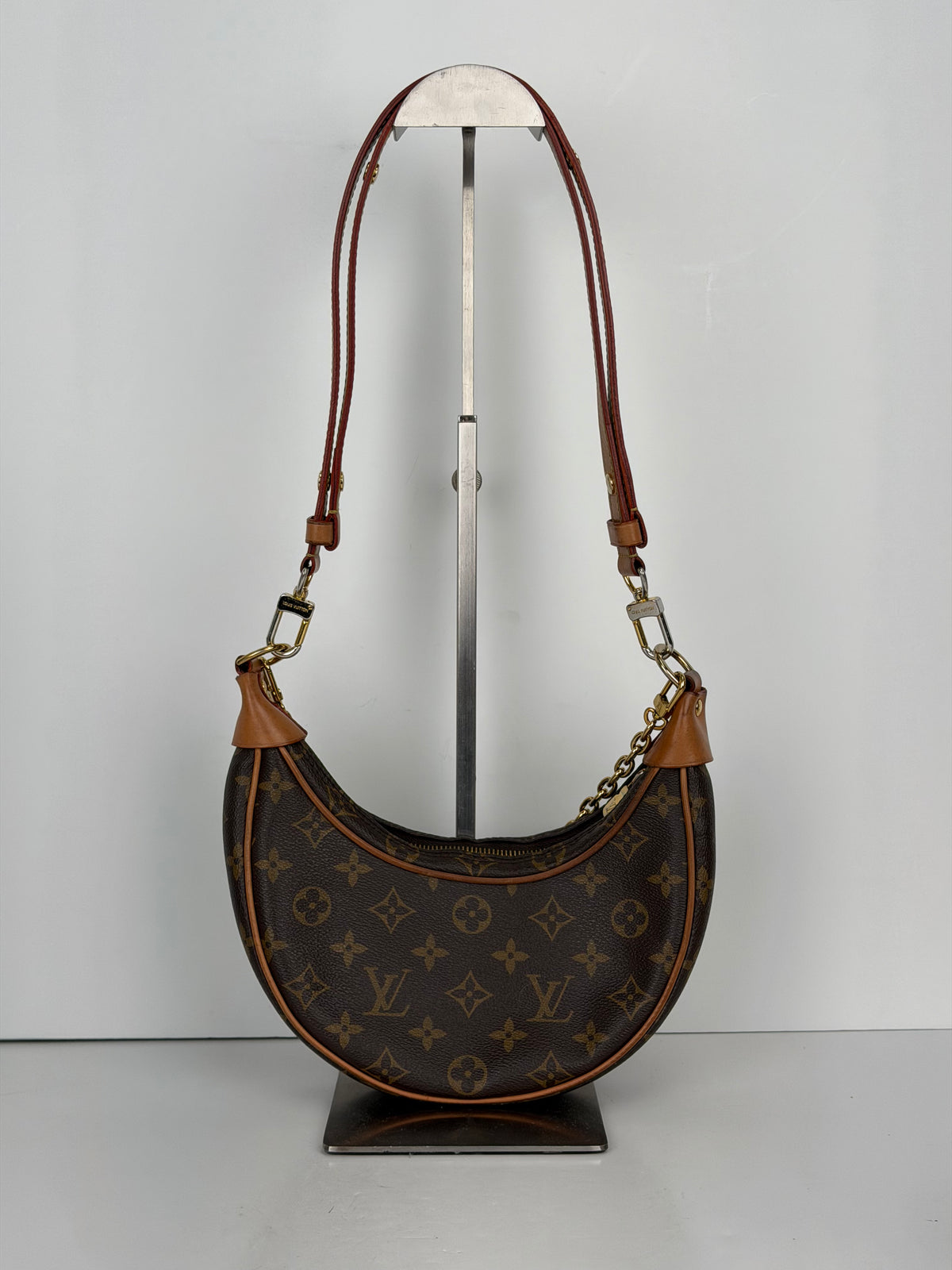 Louis Vuitton Loop Shoulder Bag in Brown LV Monogram Coated Canvas NFC YC2