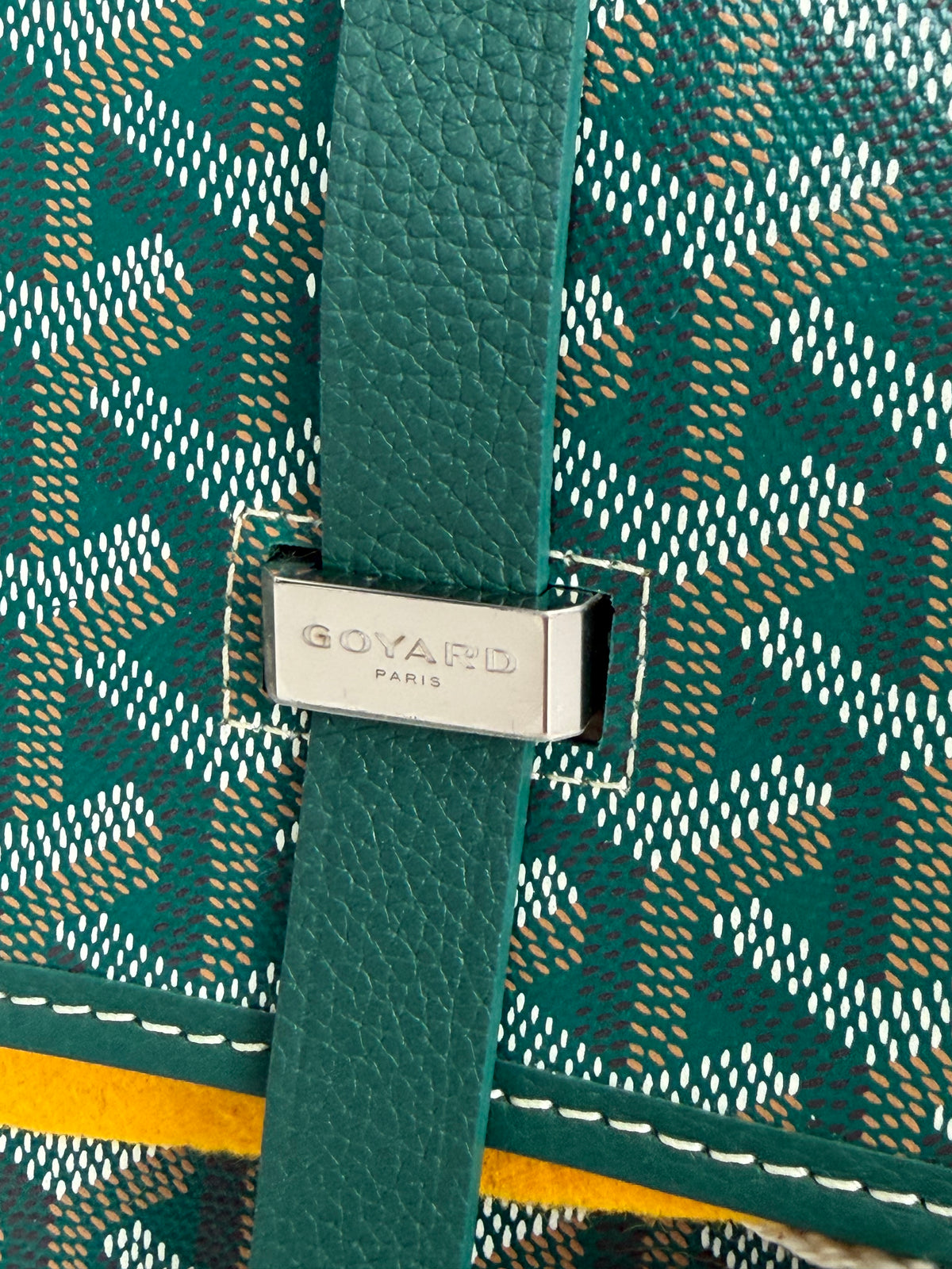 Goyard Belvedere MM Messenger Bag in Green Goyardine Coated Canvas YE-5