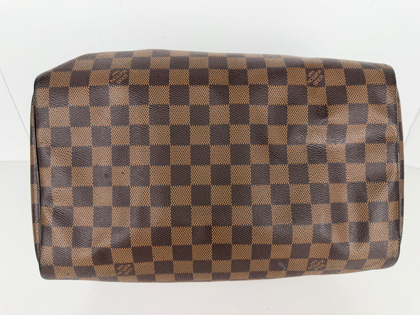 Louis Vuitton Speedy Handbag 30 in Damier Ebene Coated Canvas 2018 YS-14