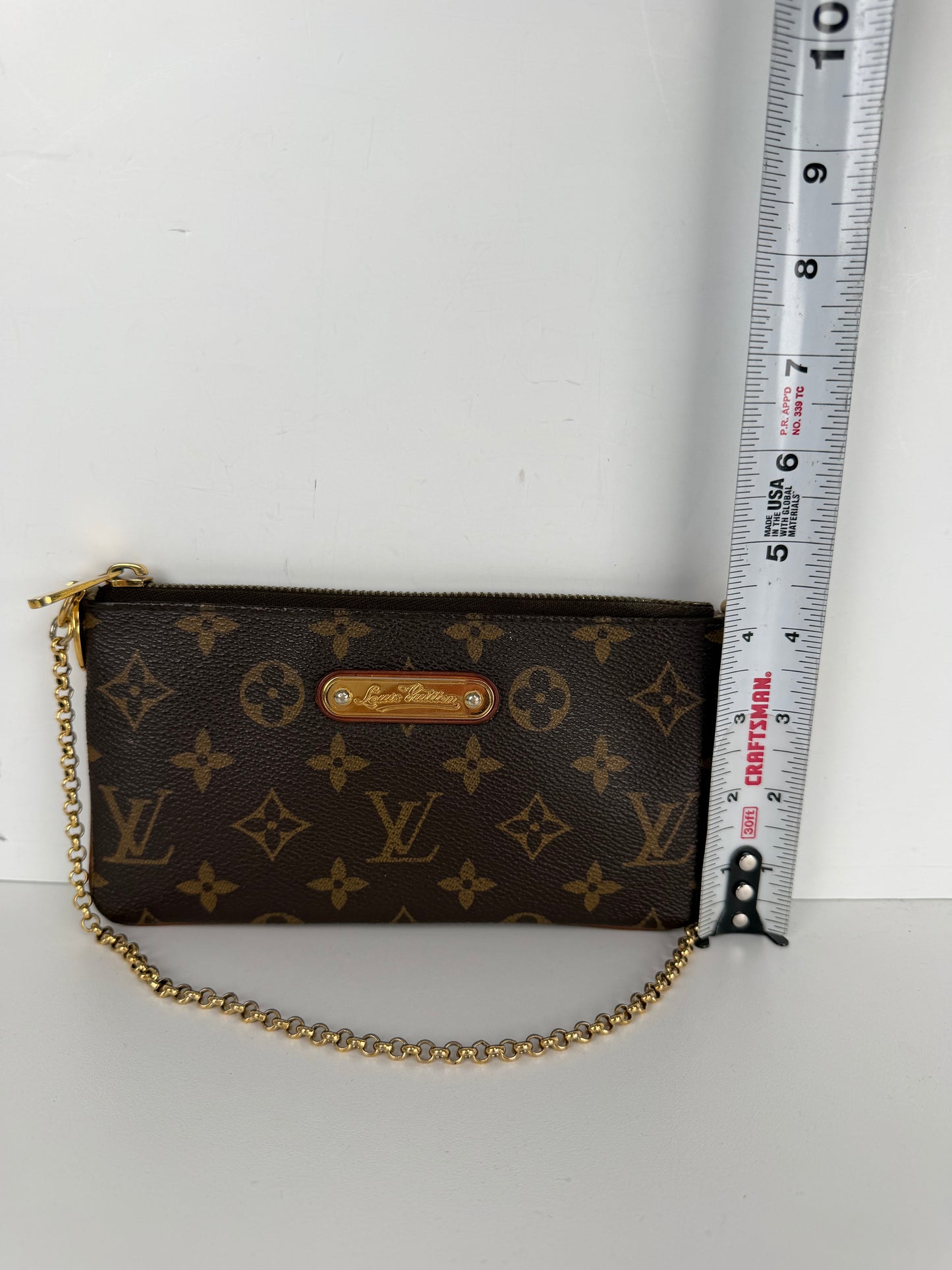 Louis Vuitton Monogram Pochette Milla Bag MM in Brown LV Monogram Canvas 2011 S-10