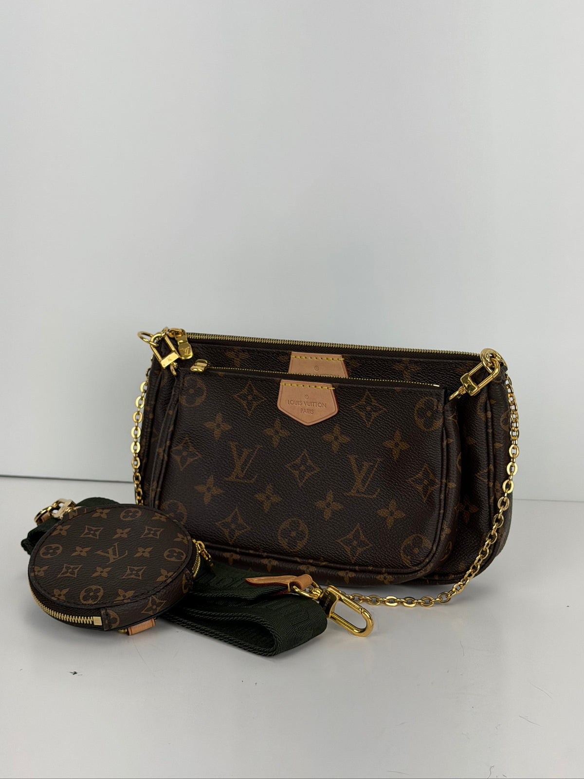 Louis Vuitton Multi Pochette Accessoires Bag in Brown LV Monogram Canvas 2019 YC-4