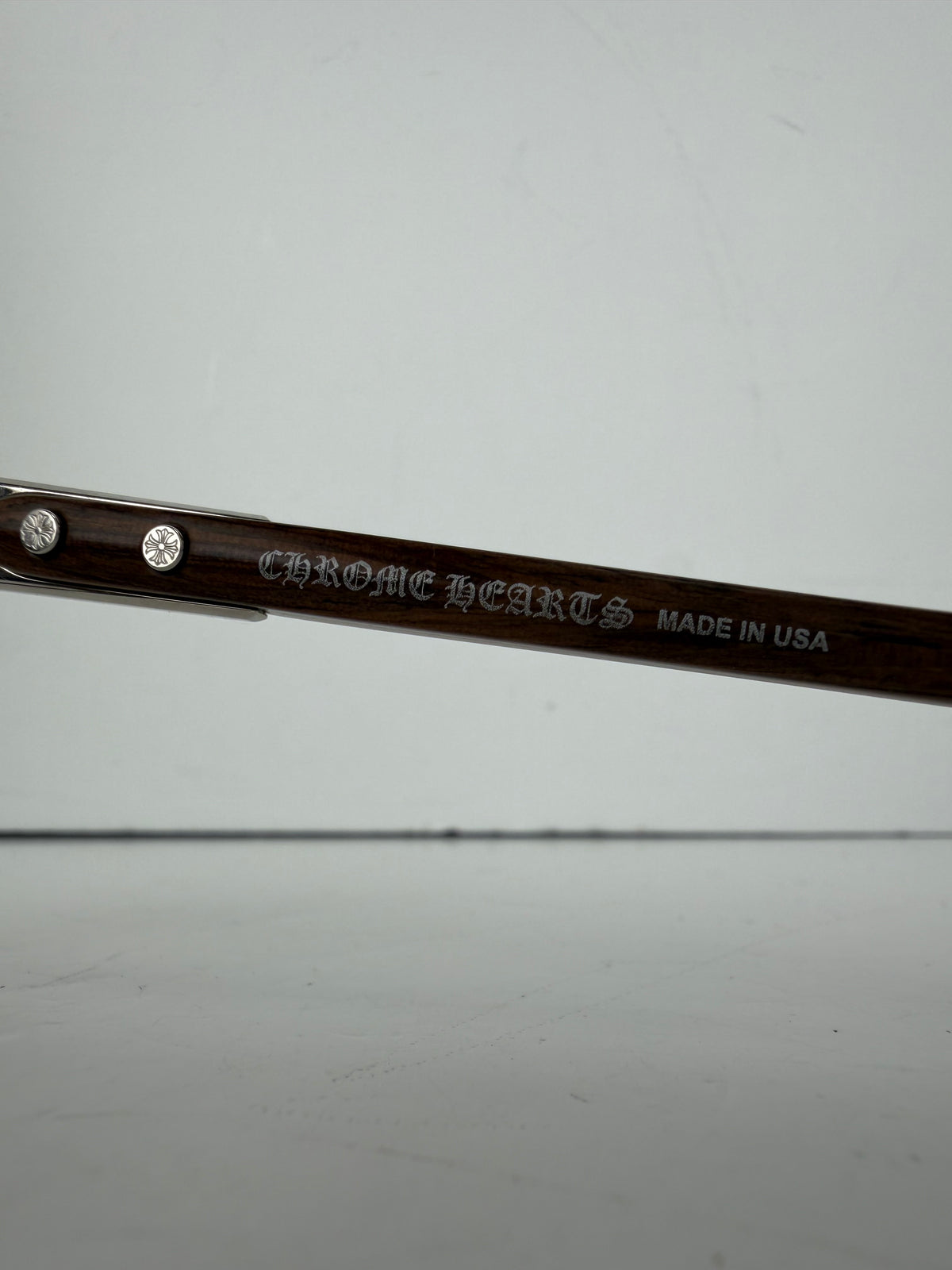 Chrome Hearts BAGGINS Wayfarer Eyeglasses in Brown Wood Grain YK1