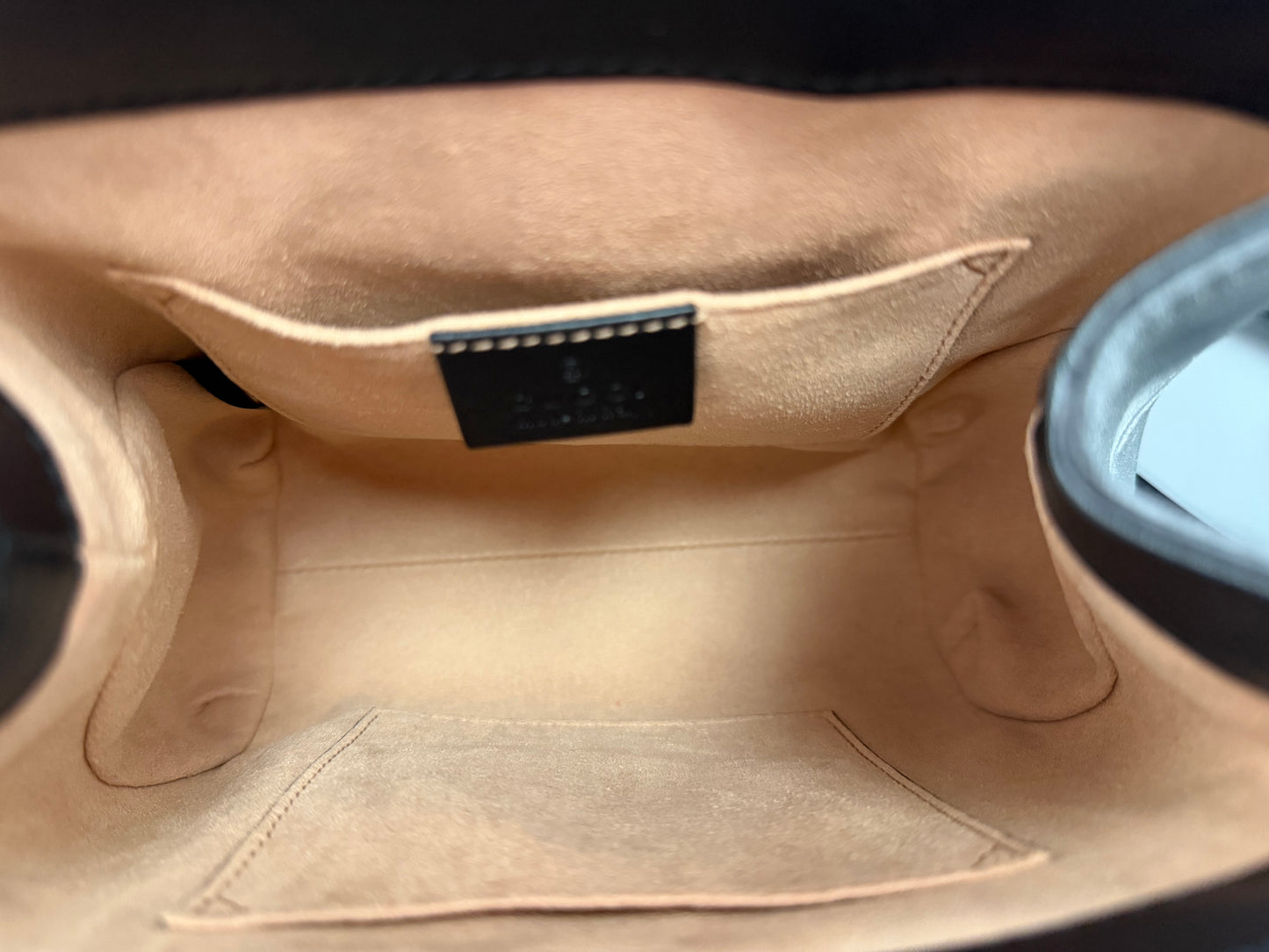 Gucci Padlock Mini Backpack in black Guccissima leather