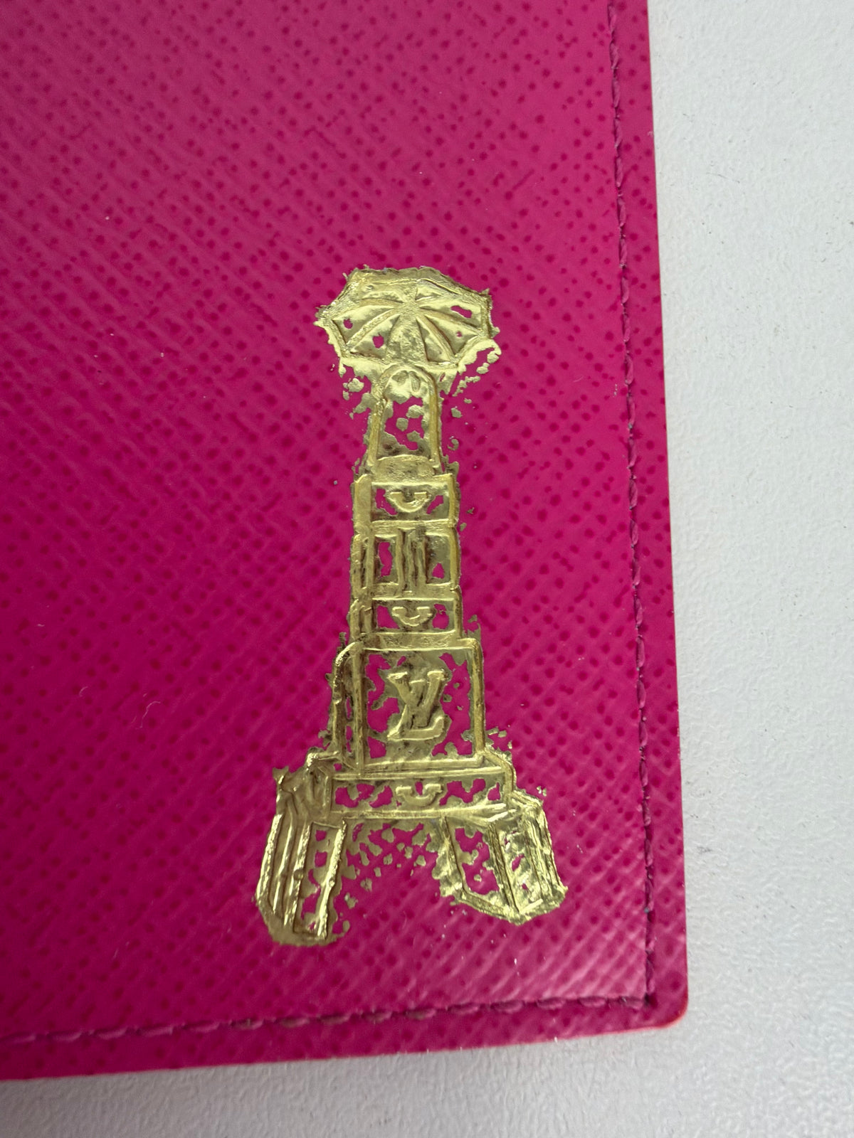 Louis Vuitton x Takashi Murakami Monogram Multicolor Passport Cover in Coated Canvas NFC K3