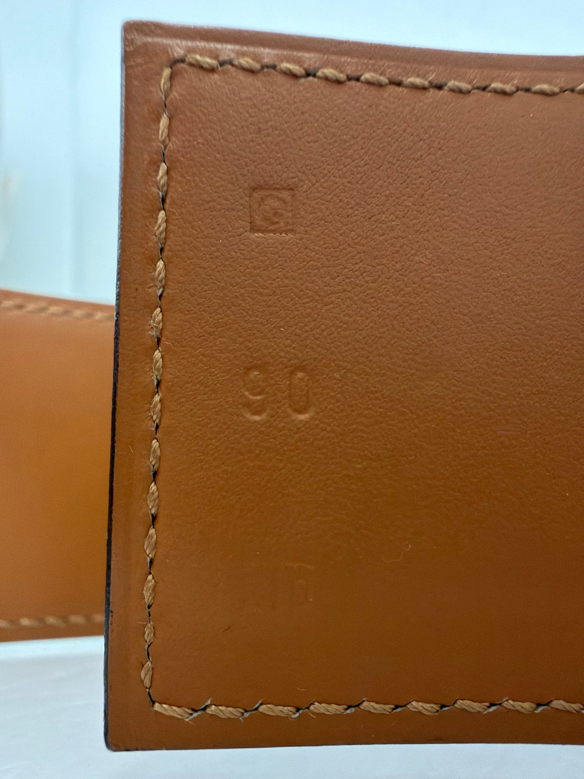 Hermes Collier de Chien 50 belt in Black Calfskin Leather Y