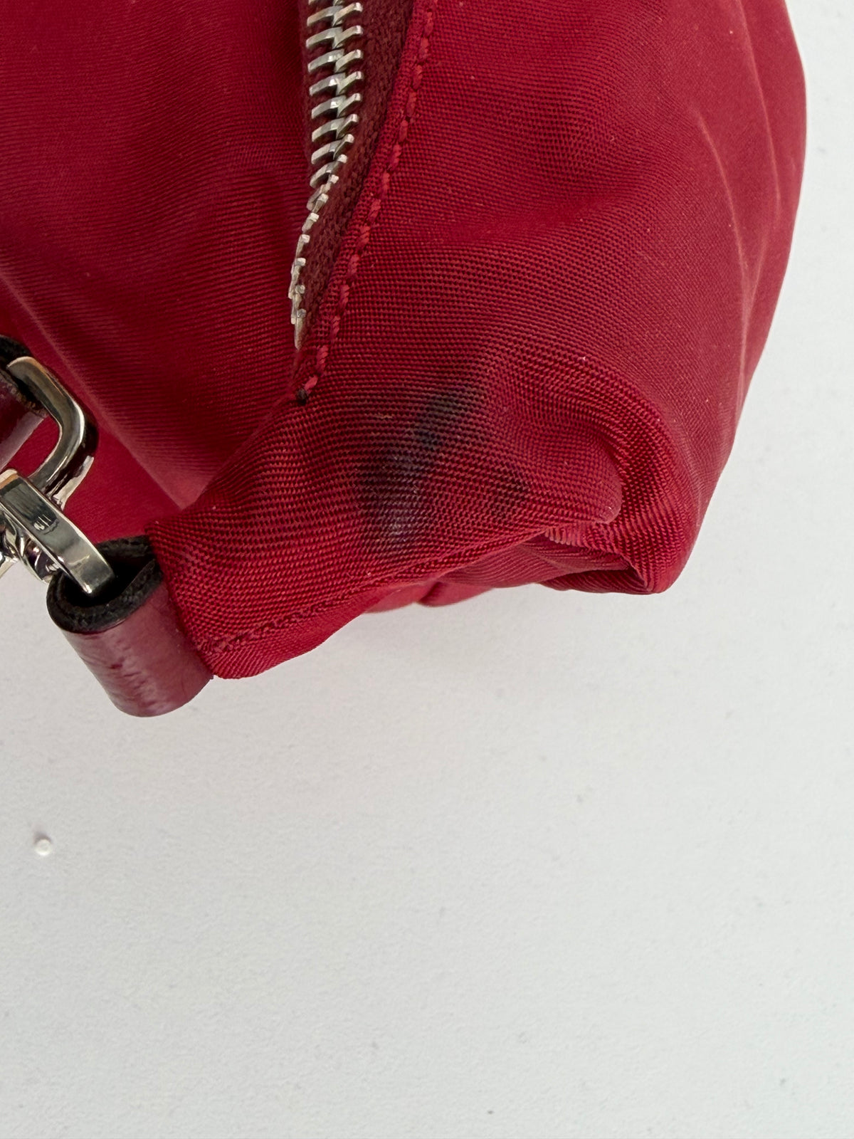 Prada Tessuto Mini Nylon Hobo Shoulder Bag