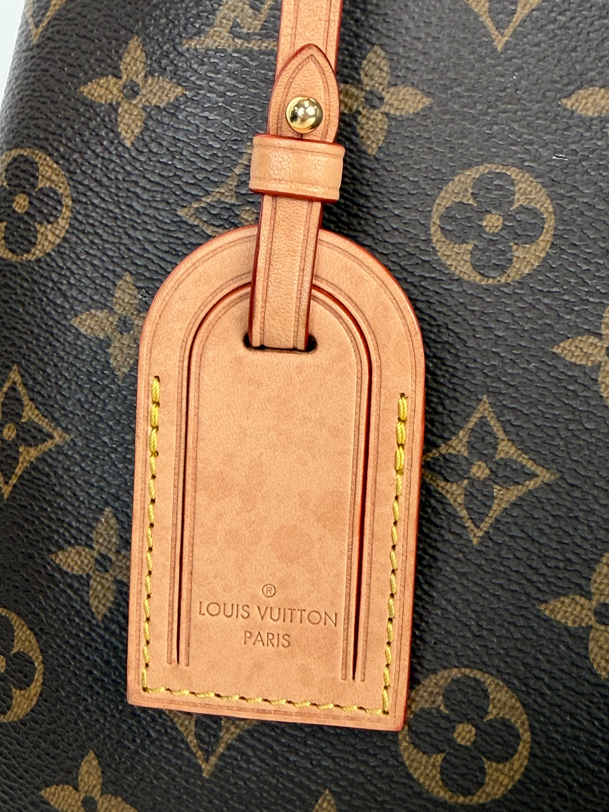 Louis Vuitton Petit Palais Top Handle Bag in Brown LV Monogram Canvas NFC YS07