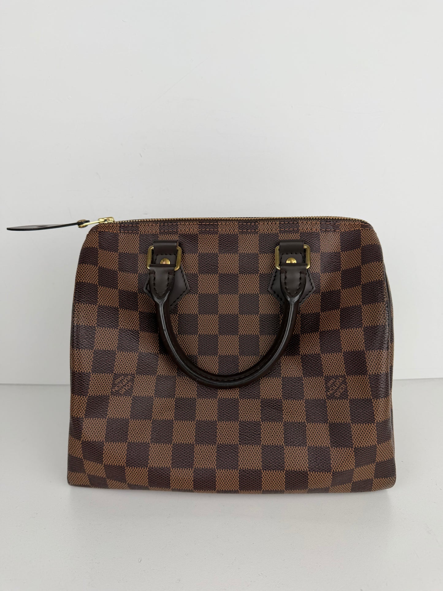 Louis Vuitton Speedy 25 Bag in Damier Ebene Coated Canvas 2019 C-9