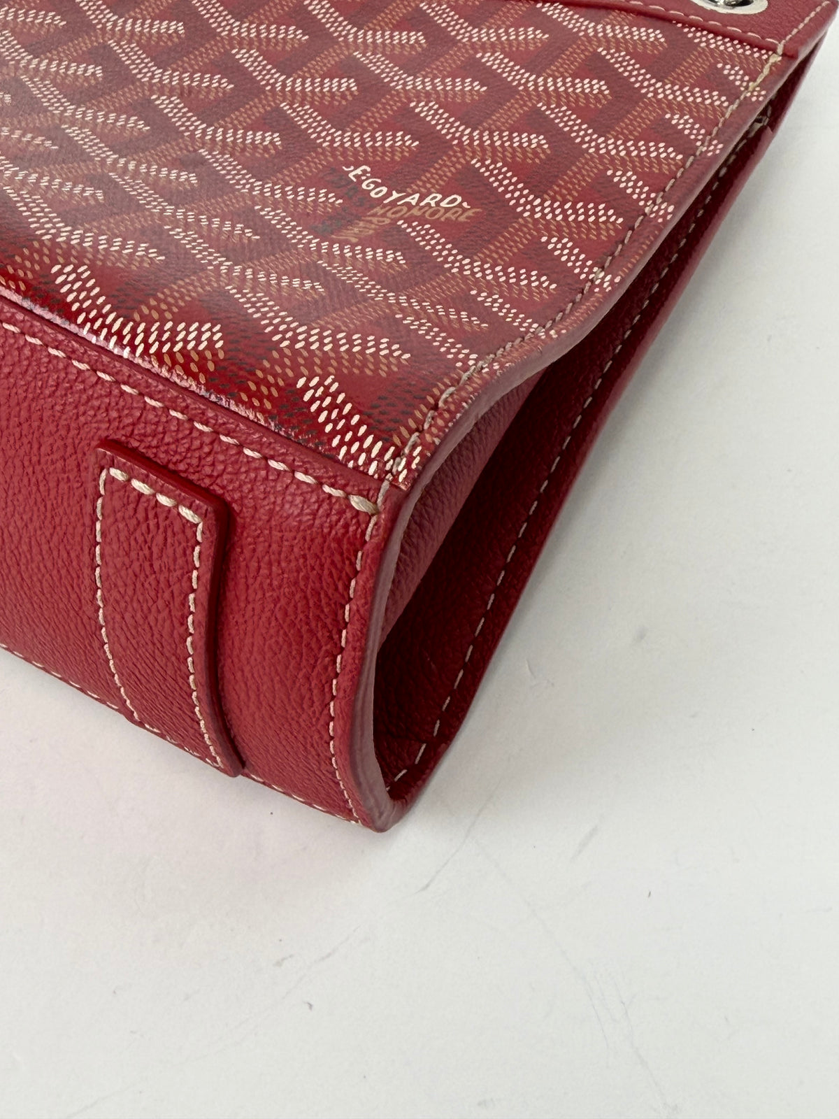 Goyard Rouette Structure PM Bag in Red Goyardine Coated Canvas YF-2