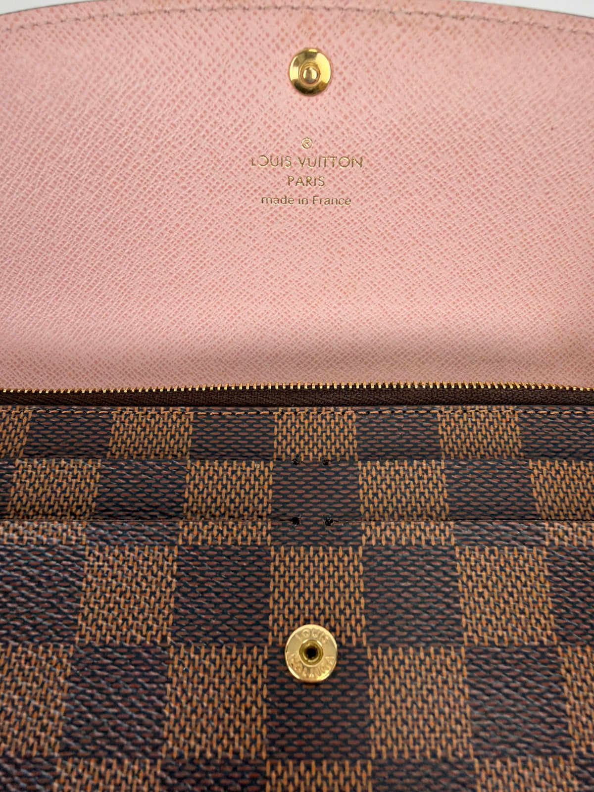 Louis Vuitton Wallet in Damier Ebene Coated Canvas Y