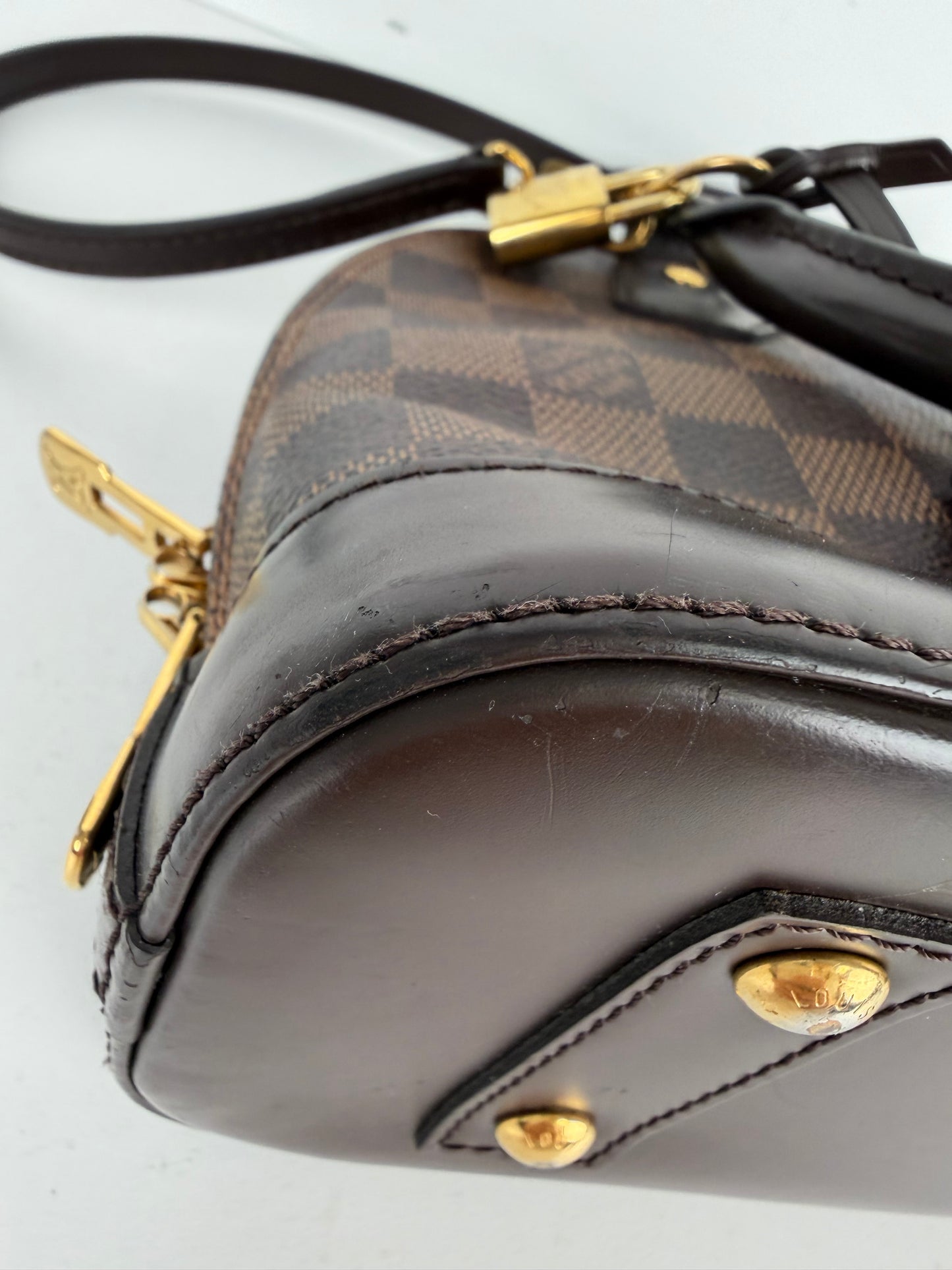 Louis Vuitton Alma BB Bag in Brown Damier Ebene Coated Canvas 2019 S-05