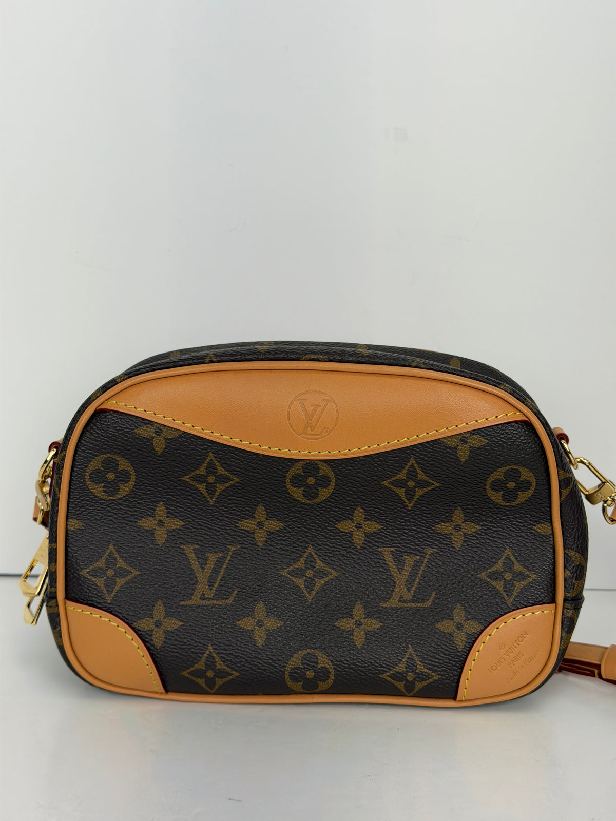 Louis Vuitton Deauville Mini Crossbody Bag in Brown LV Monogram Canvas NFC YC3